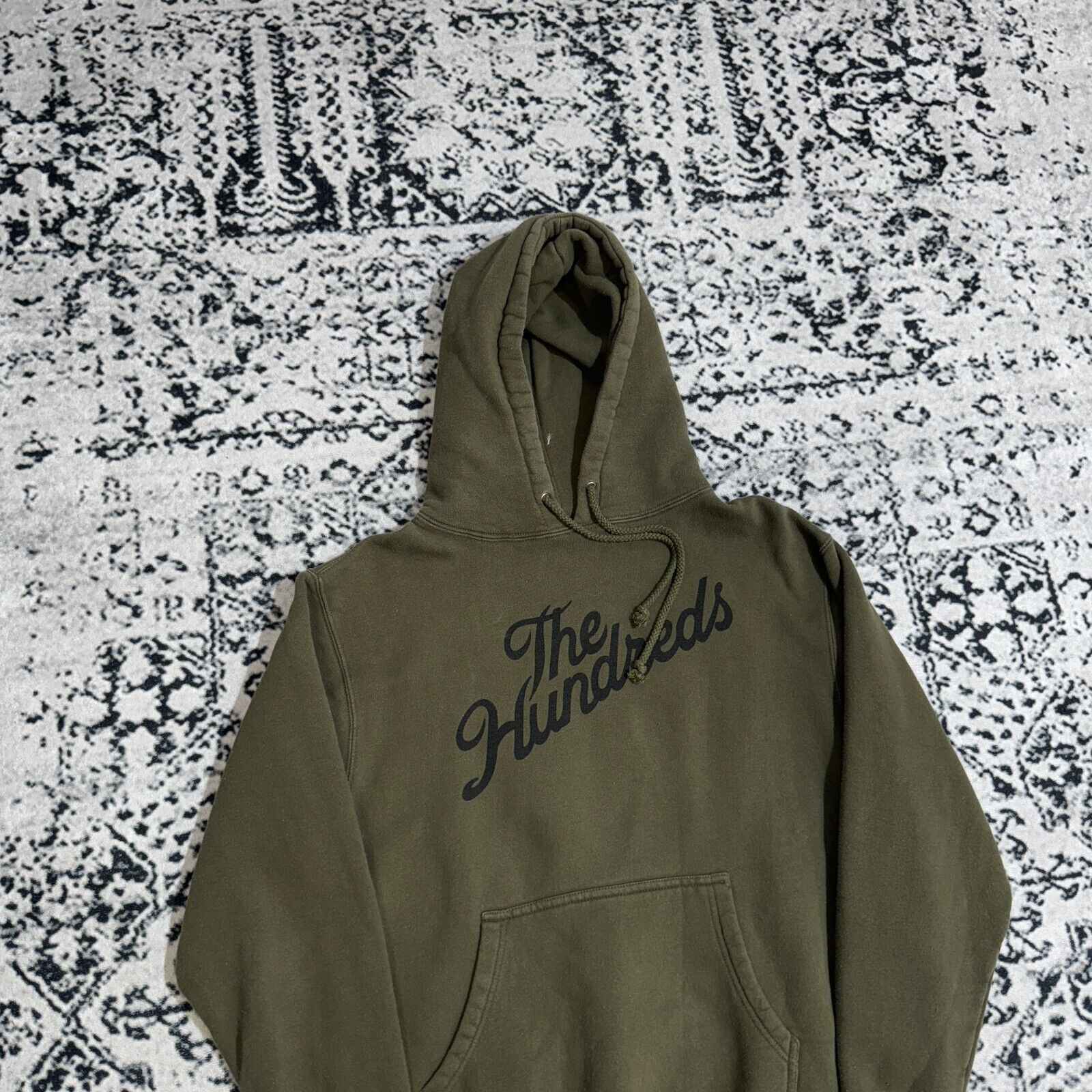 Vintage The Hundreds Unisex Green Army Bottle Cotton Hoodie Size S Size US S / EU 44-46 / 1 - 4 Thumbnail