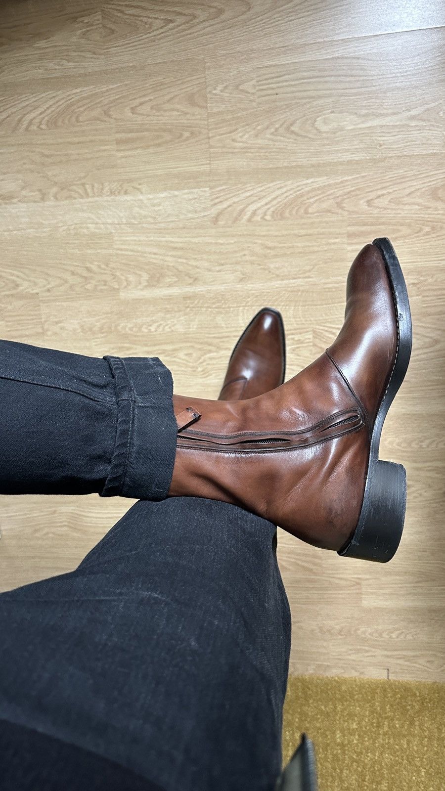 Berluti 2018 Runway Caractere Boots in Brown Patina Size US 10.5 / EU 43-44 - 9 Thumbnail