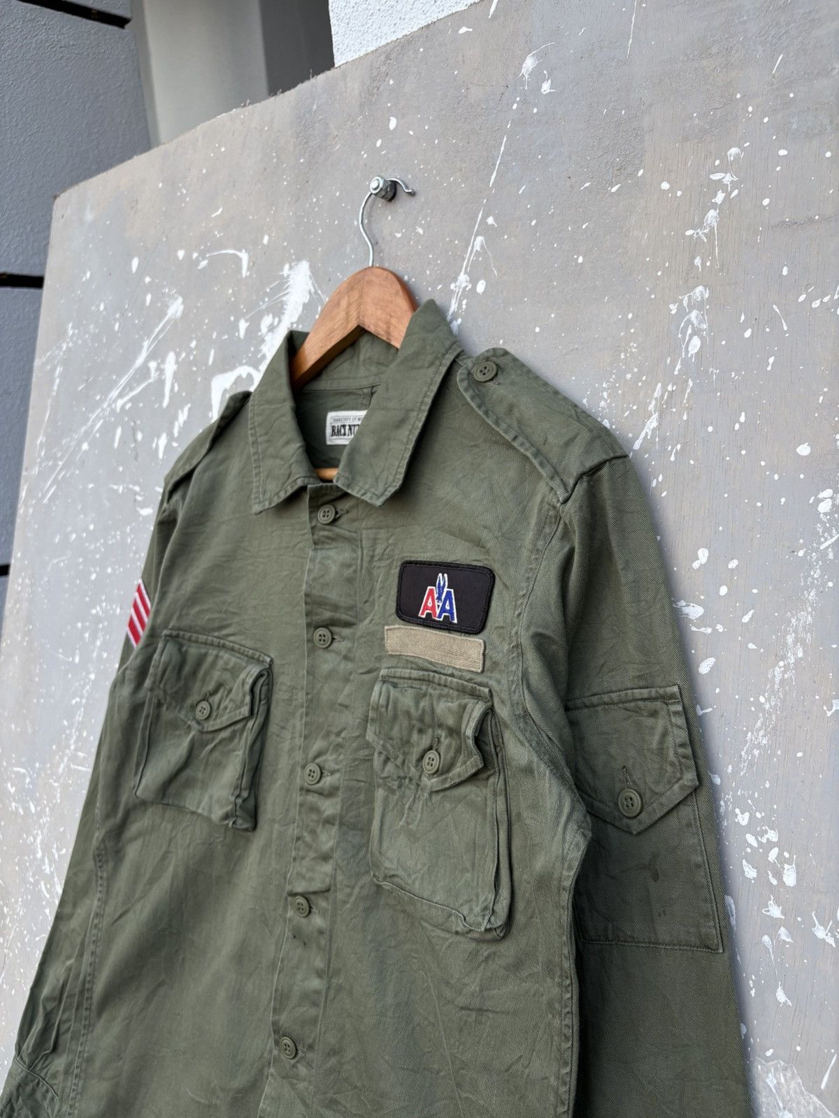 Japanese Brand Back Number Military Jacket with Patches Number Nine Inspire Size US S / EU 44-46 / 1 - 5 Thumbnail