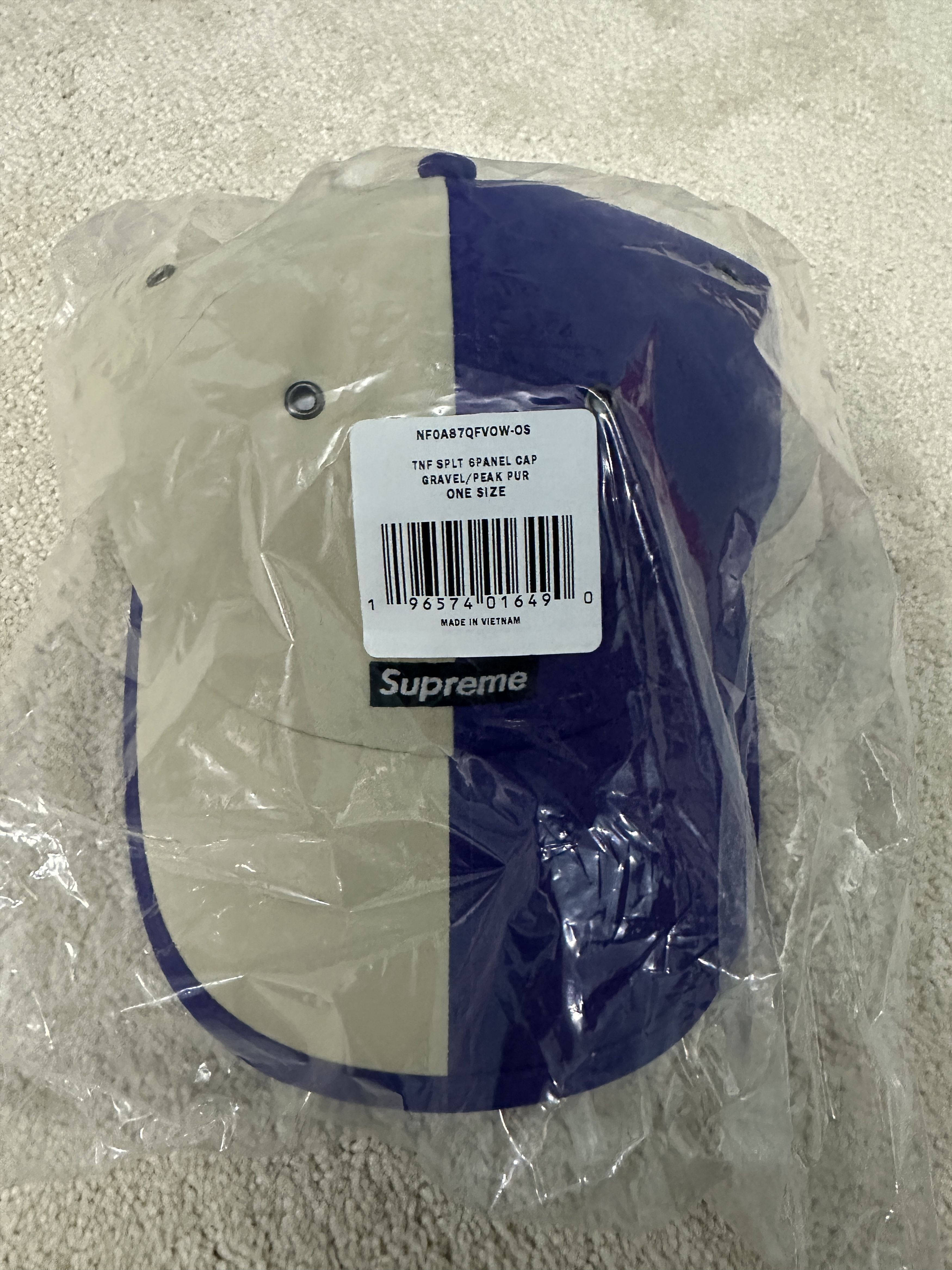 Supreme × The North Face Supreme X TNF Split 6-Panel White Purple Size ONE SIZE - 3 Thumbnail