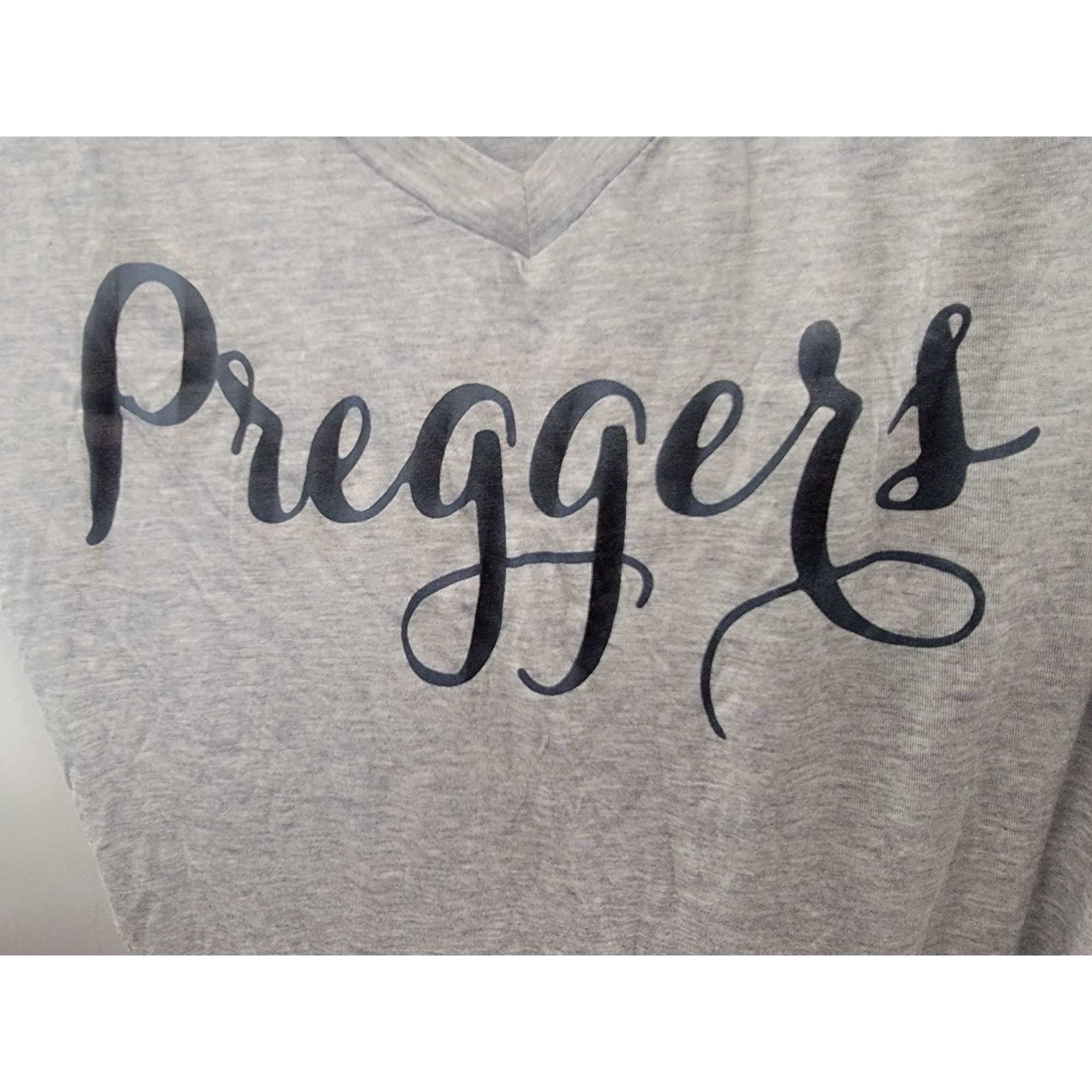 Other 1French Pastry "Preggers" Maternity T-Shirt XL Gray Size XL / US 12-14 / IT 48-50 - 9 Thumbnail