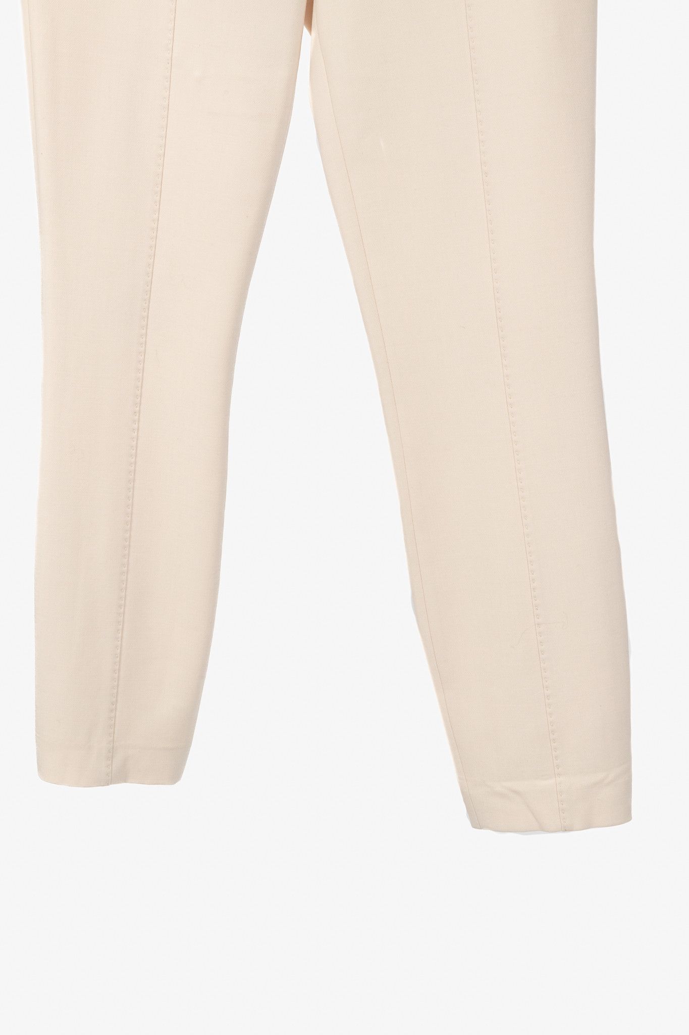 The Row The Row Nude Wool-Twill Topstitched Ankle-Length Pants Size 27" / US 4 / IT 40 - 5 Thumbnail