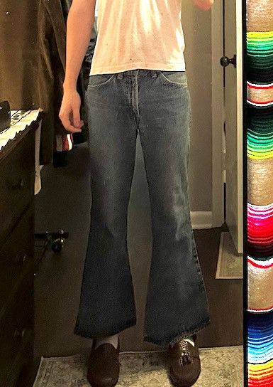 Levi's 70s Levis 684 Talon 42 Zip Flared Jeans Size US 32 / EU 48 - 6 Thumbnail