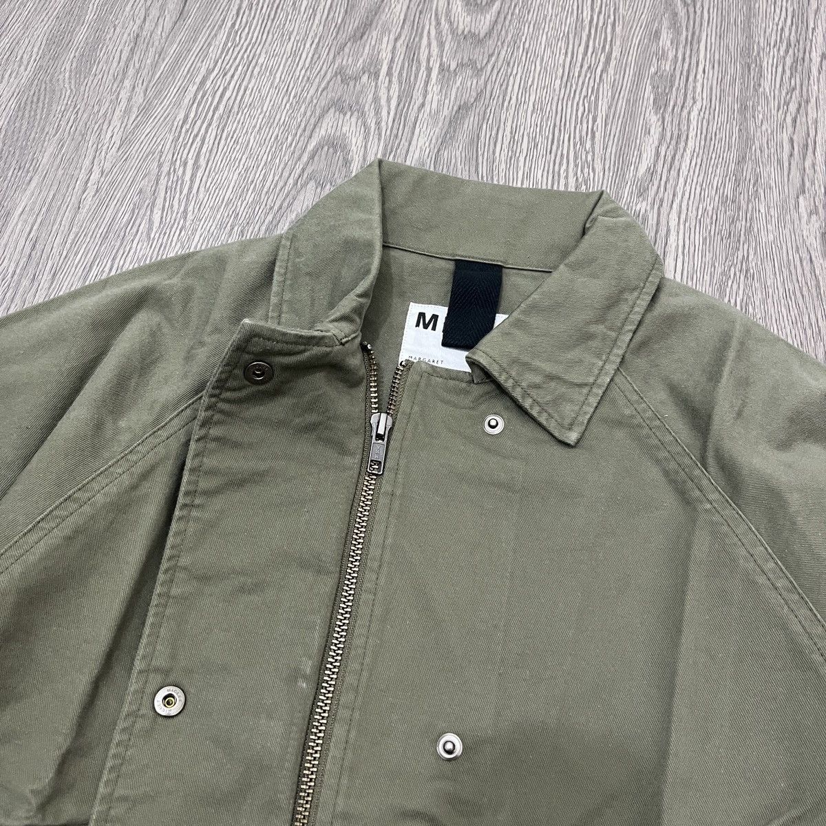 Margaret Howell MHL Big Pocket Jacket Kanvas Olive Green ifsixwasnine Size US L / EU 52-54 / 3 - 8 Thumbnail