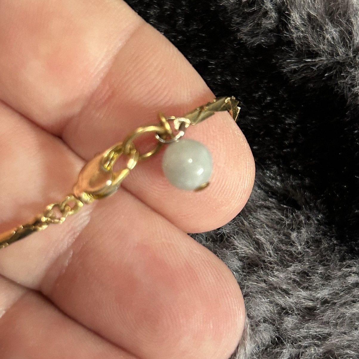 Jewelry Vintage milky quartz stone bar gold chain necklace Size ONE SIZE - 7 Thumbnail