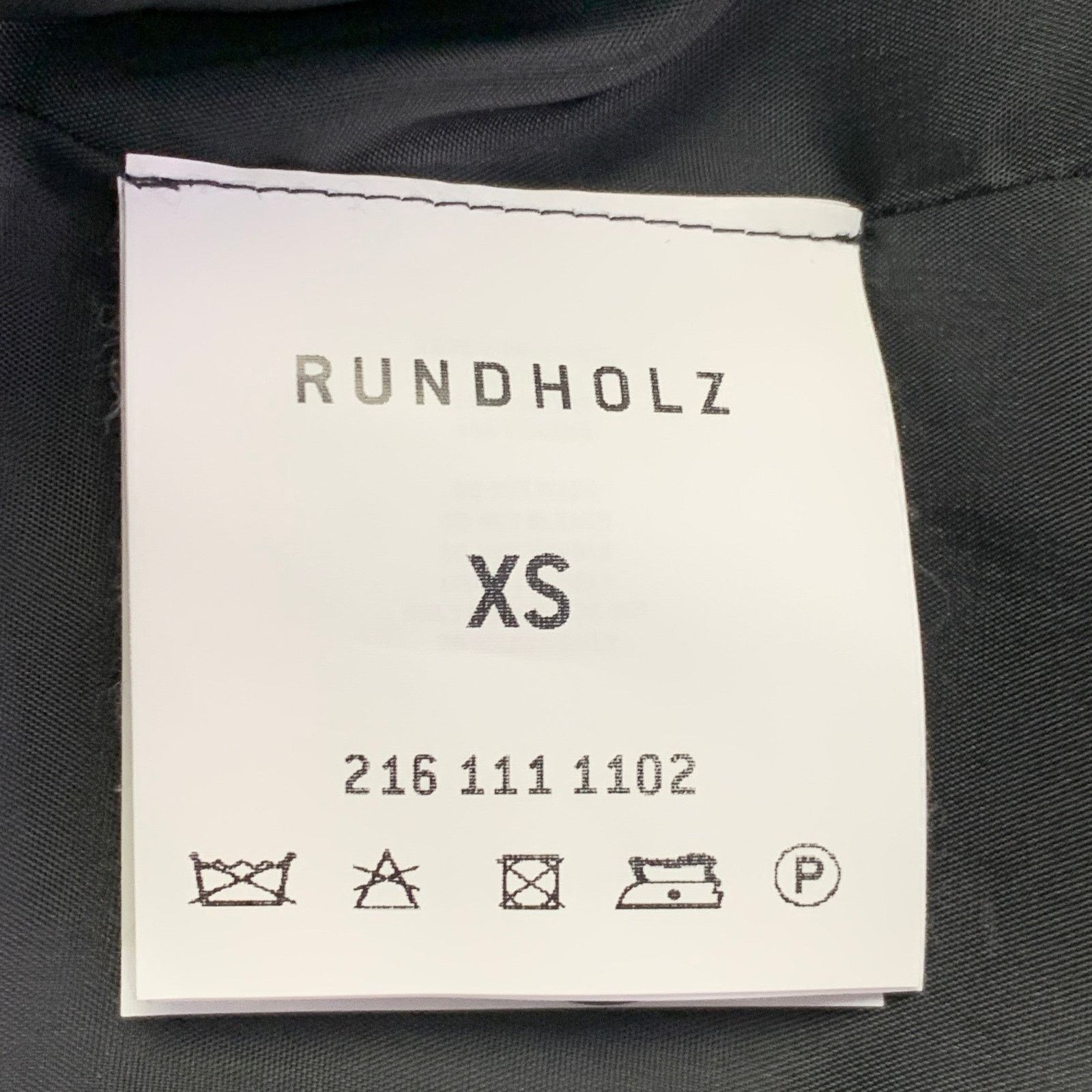 Rundholz XS Black Virgin Wool Distressed Layered Open Back Blazer Size XS / US 0-2 / IT 36-38 - 7 Thumbnail