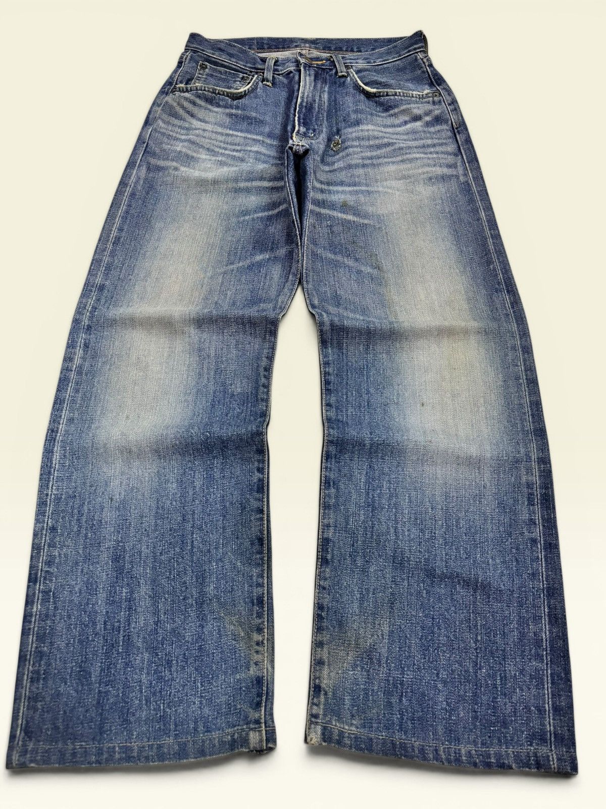 Edwin 90s Edwin 505 Selvedge Orange Tag Loose Fit Jeans Size US 29 - 2 Thumbnail