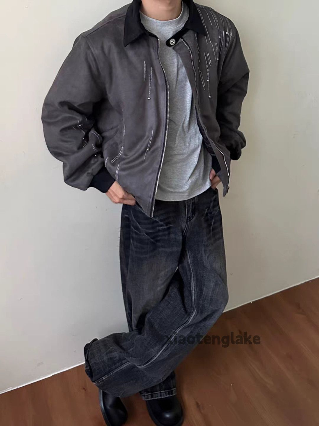 Vintage Unisex faded utility outdoor sports bomber hiphop jacket Size US XL / EU 56 / 4 - 2 Thumbnail
