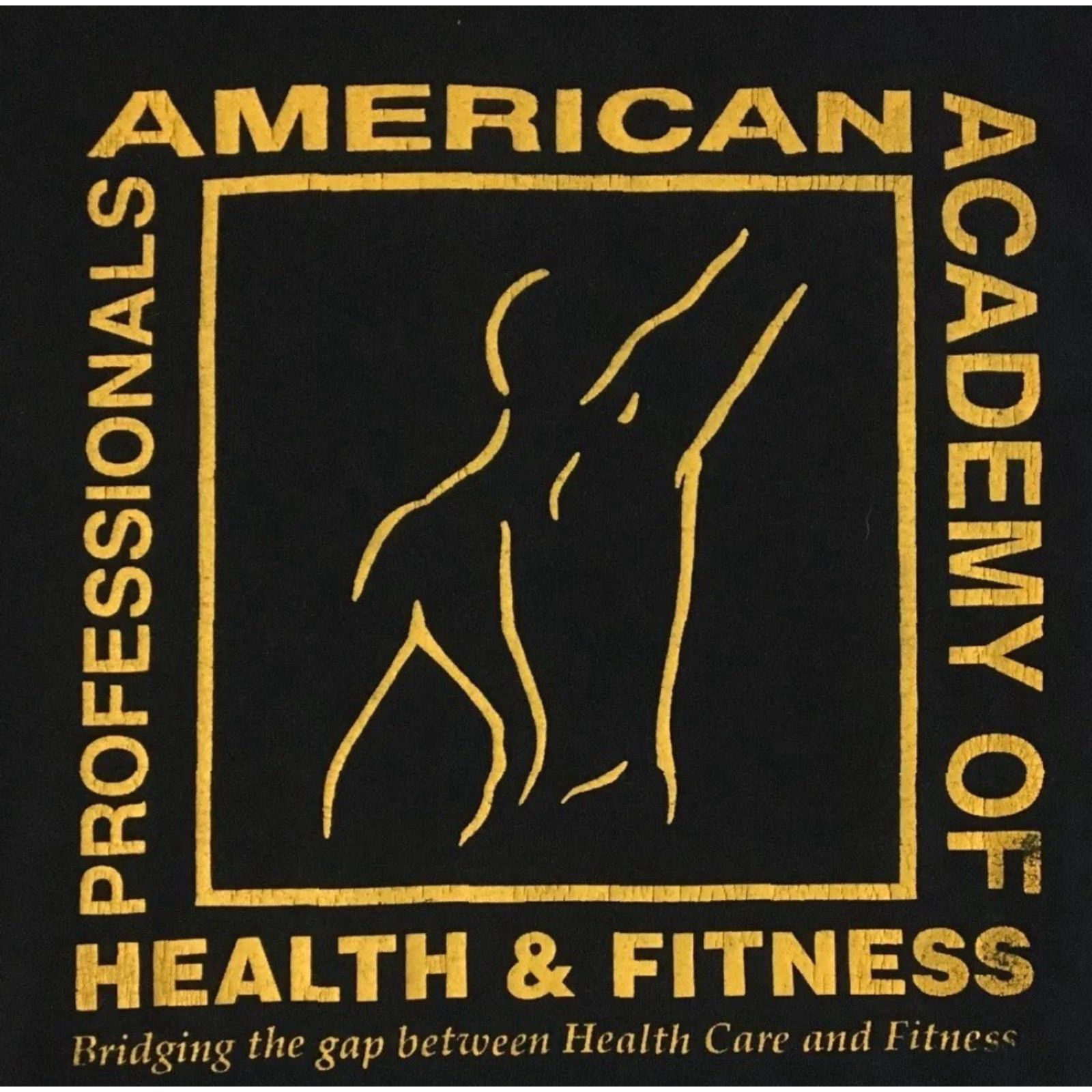 Vintage Vtg 90s American Academy of Health & Fitness Faded Shirt L Doctor School Grunge Size US S / EU 44-46 / 1 - 2 Thumbnail