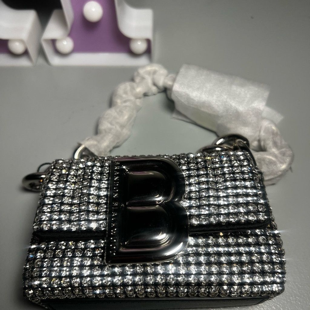 Brandon Blackwood Brandon Blackwood Micro Nia Bag- Black Crystal Size ONE SIZE - 4 Thumbnail