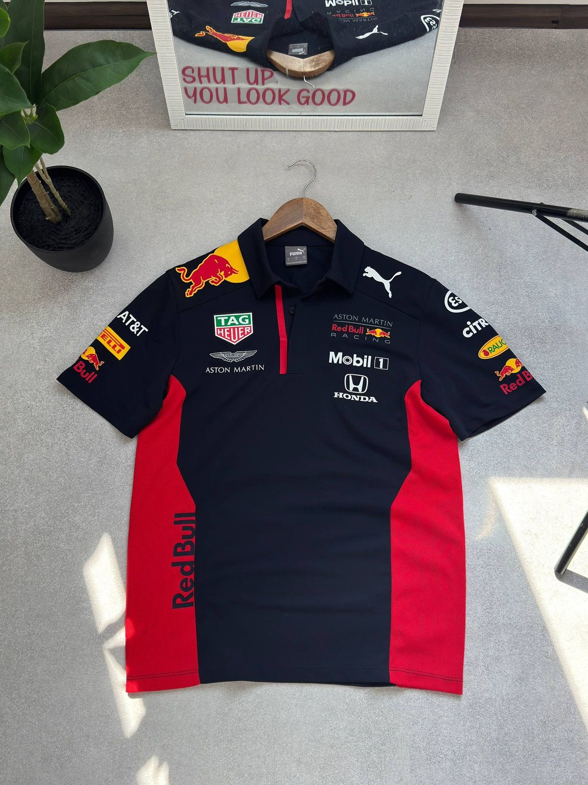 Red Bull PUMA RED BULL RACING F1 POLO SHIRT ASTON MARTIN MOBIL1 Size US S / EU 44-46 / 1 - 1 Thumbnail