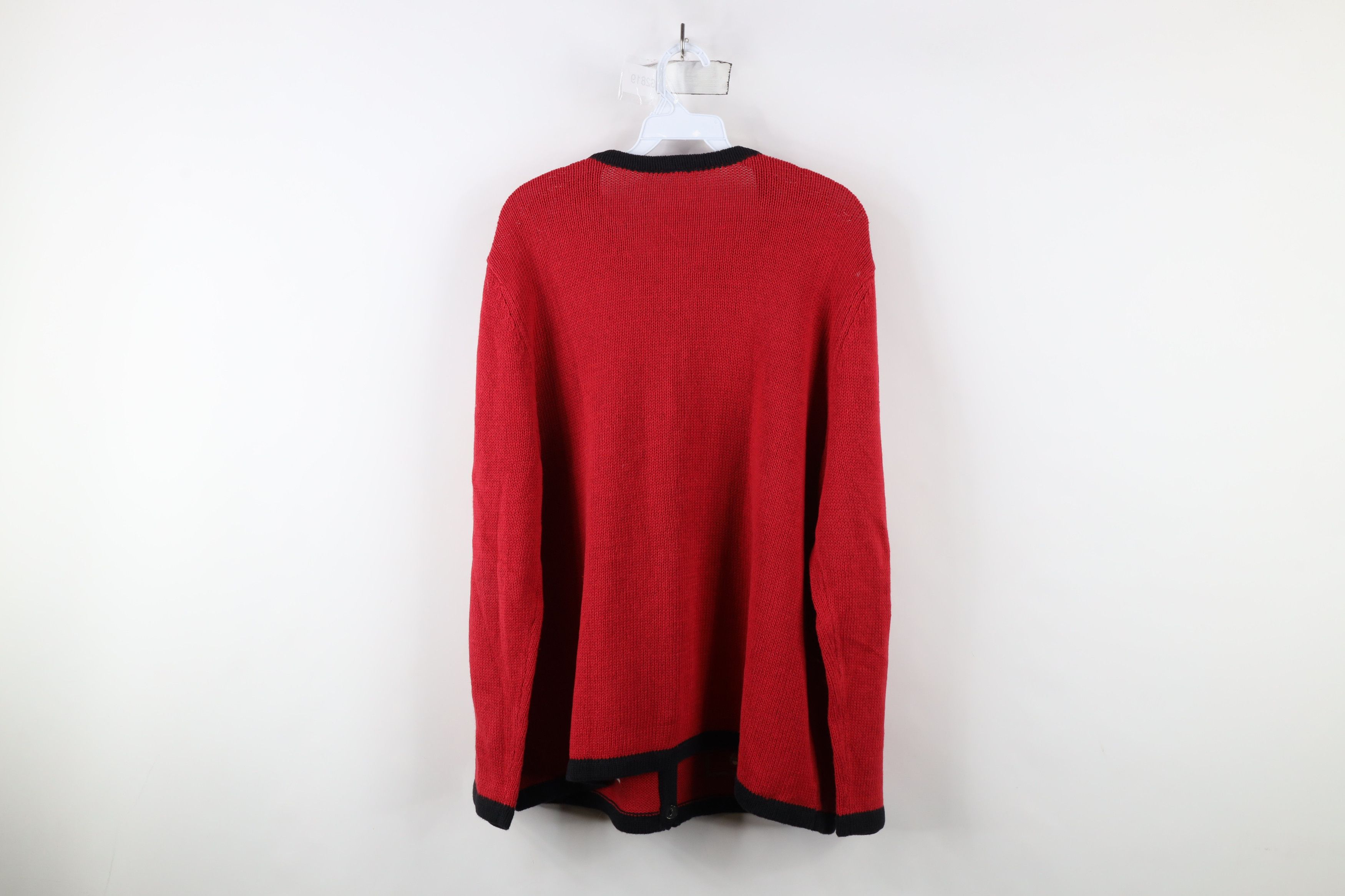 Vintage Vintage 90s Streetwear Christmas Snowman Cardigan Sweater Size XL / US 12-14 / IT 48-50 - 12 Thumbnail
