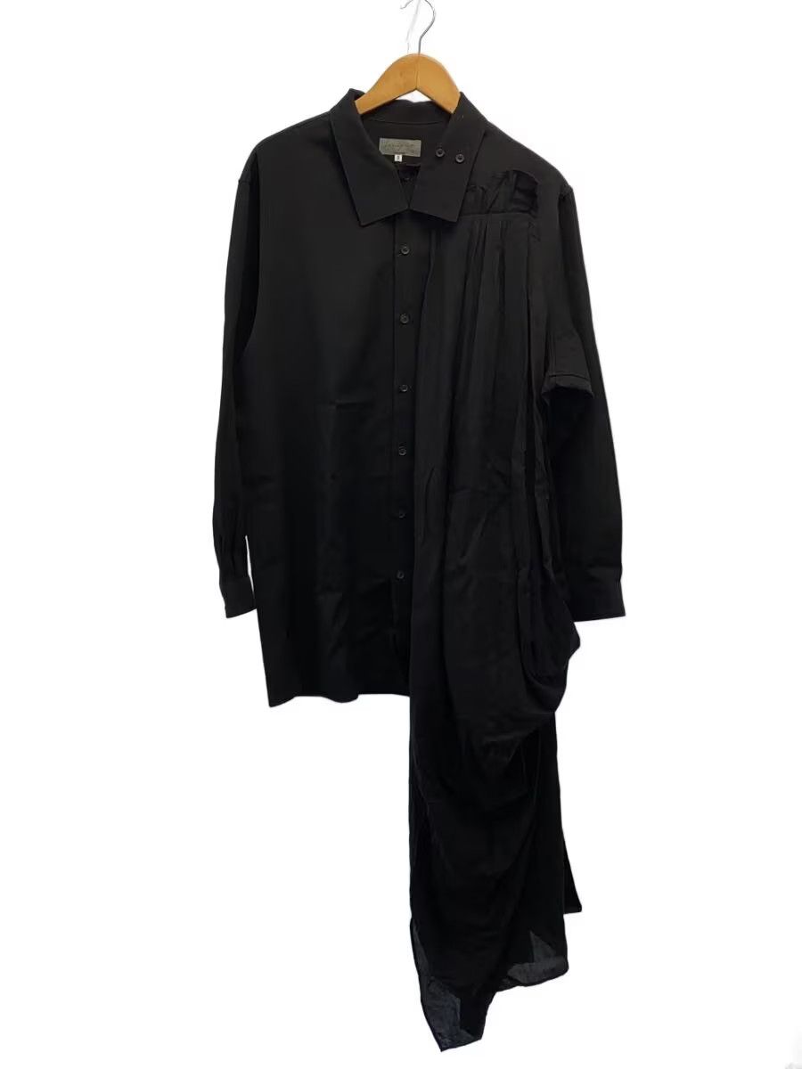 Yohji Yamamoto yohji yamamoto POUR HOMME 20AW GABARDINE DRAPE SHIRT Size US M / EU 48-50 / 2 - 1 Thumbnail