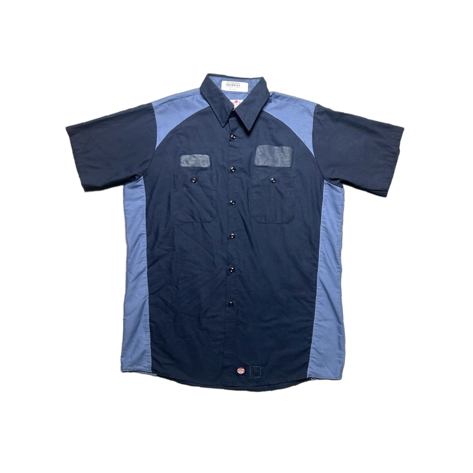 Red Kap Red Kap shirt Short sleeve Button 2 tone work mechanic technician uniform Large L Mens Size US L / EU 52-54 / 3 - 1 Thumbnail
