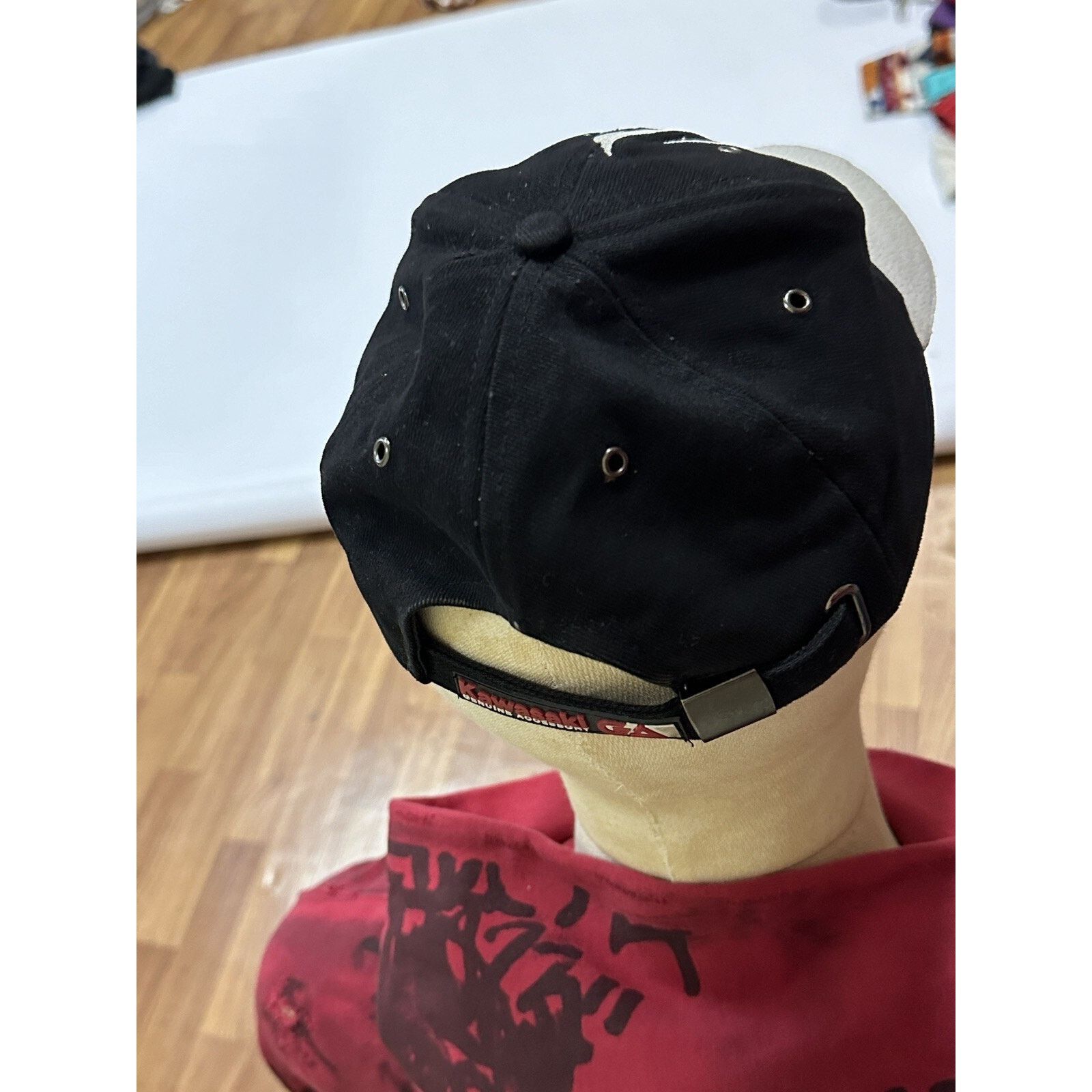 Vintage Vintage 90’s Kawasaki Motorcycle Racing Men’s Baseball Cap Size ONE SIZE - 8 Thumbnail