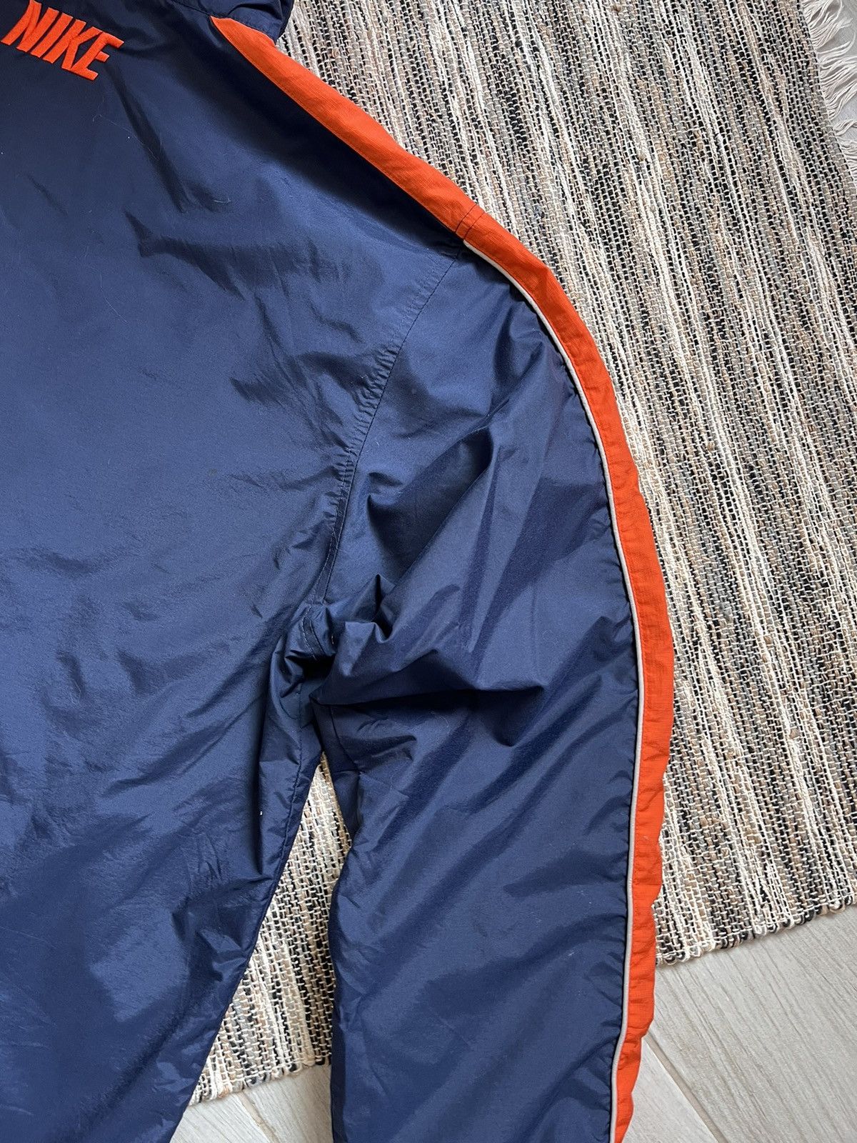 Nike × Vintage Vintage Nike jacket navy nylon windbreaker raincoat Size US L / EU 52-54 / 3 - 17 Thumbnail