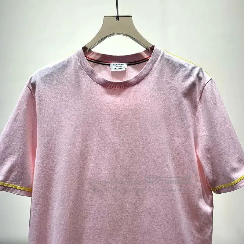 Thom Browne Thom Browne Pink Cotton Men's T-Shirt . Size US M / EU 48-50 / 2 - 5 Thumbnail