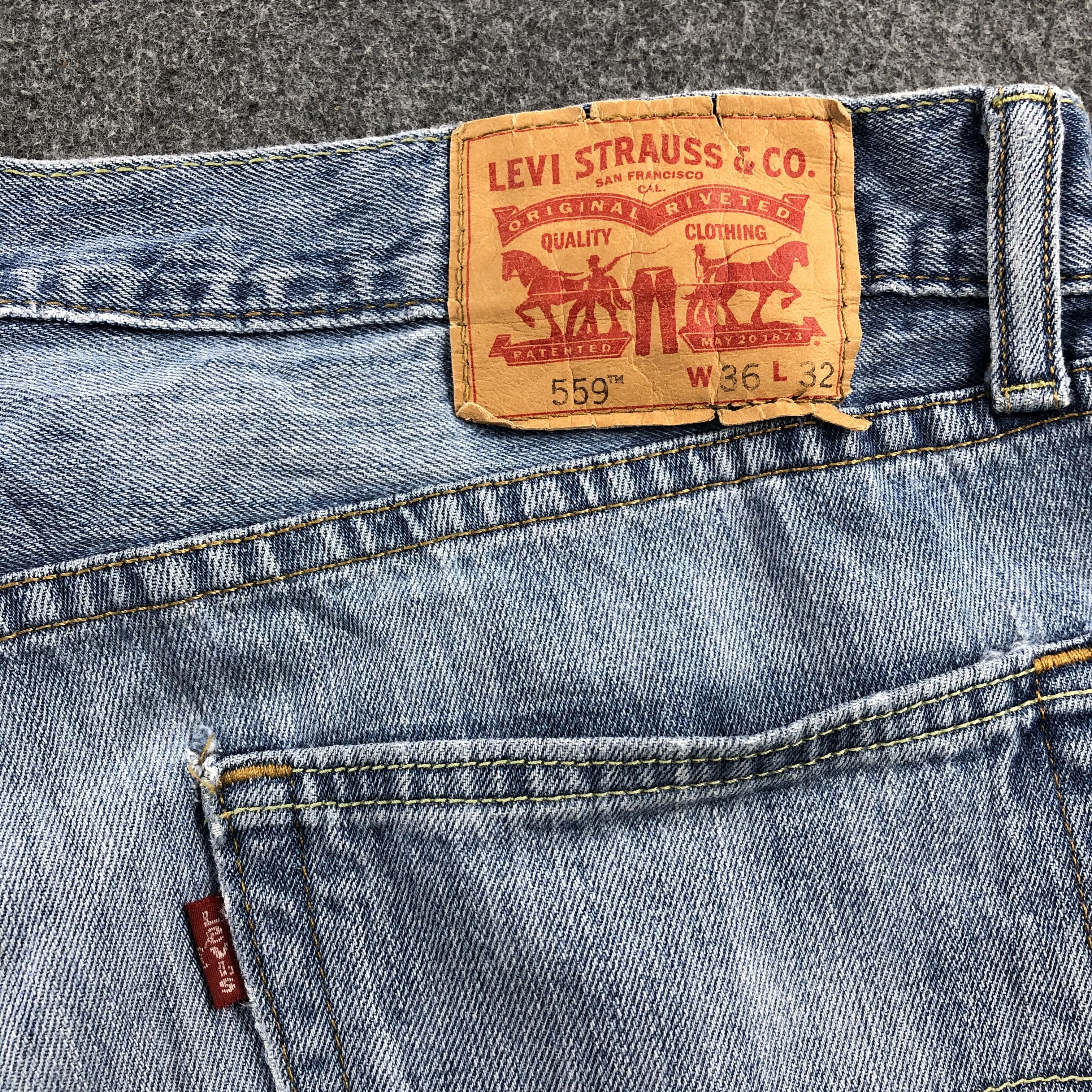 Levi's × Vintage Vintage Blue Wash Levis 559 Jeans-JM1164 Size US 39 - 5 Thumbnail