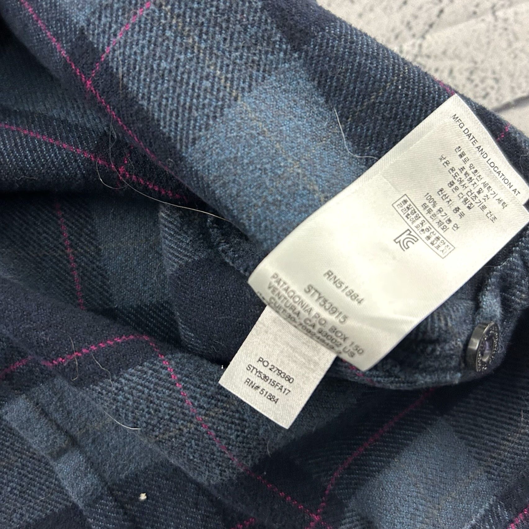 Patagonia Patagonia Flannel Long Sleeve Button-Up Shirt Women's 12 Blue Fjord Plaid Size XL / US 12-14 / IT 48-50 - 5 Thumbnail