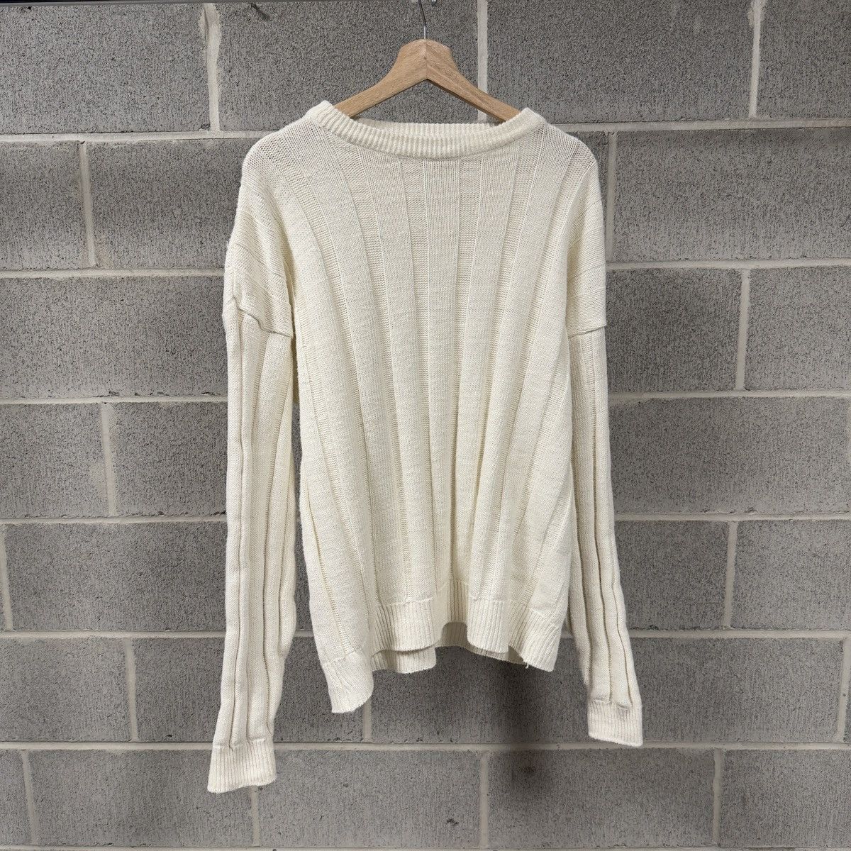 Vintage 90s Vertical Striped Knit Raime Cotton Sweater ERD Grunge Size US XL / EU 56 / 4 - 1 Thumbnail