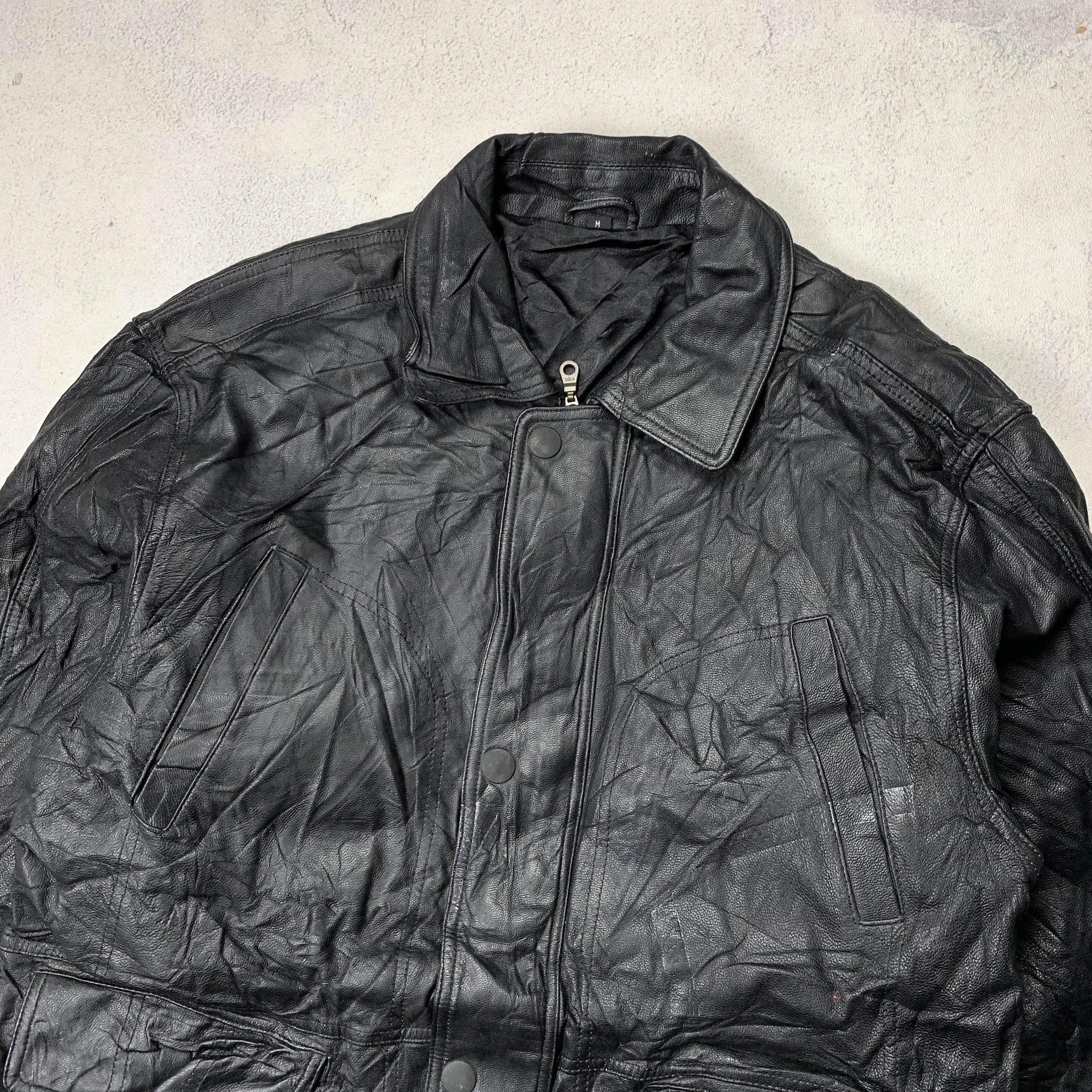 Genuine Leather A.A.Z Art Airy Zone Leather Jacket Coat Size US M / EU 48-50 / 2 - 2 Thumbnail