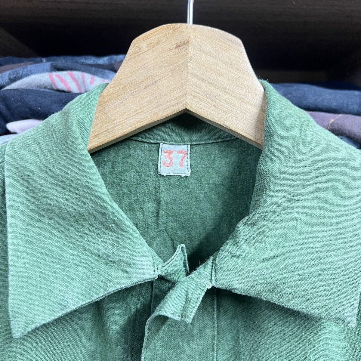 Vintage VTG SWEDISH MILITARY M—55 PULLOVER SHIRT SIZE 37 Size US M / EU 48-50 / 2 - 3 Thumbnail