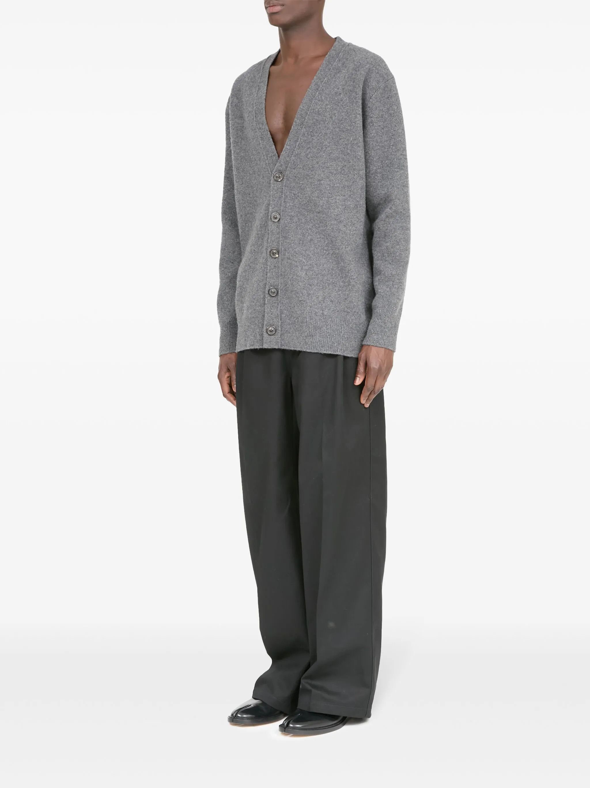 Maison Margiela o1loc1c1125 Wool Cardigan in Grey Size US L / EU 52-54 / 3 - 5 Thumbnail