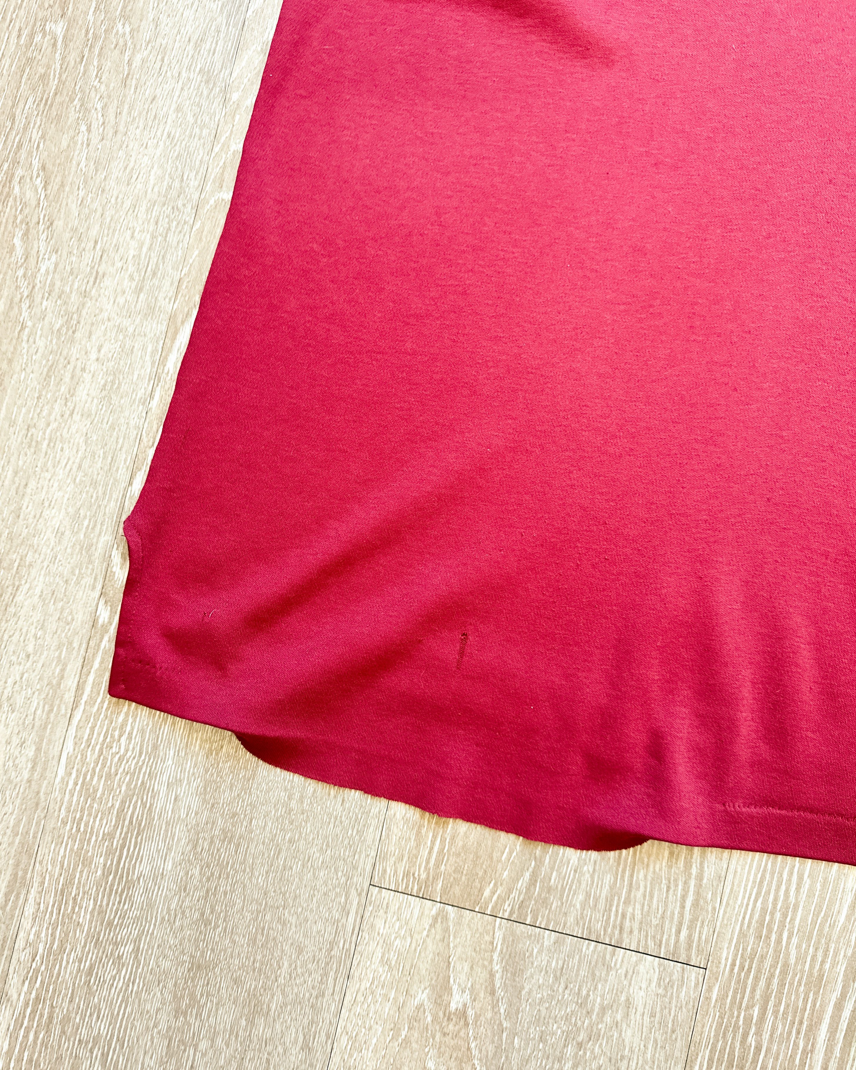 Le TIGRE Vintage 1980s Le Tigre Polo Shirt Burgundy Red Men's XL Size US XL / EU 56 / 4 - 8 Thumbnail