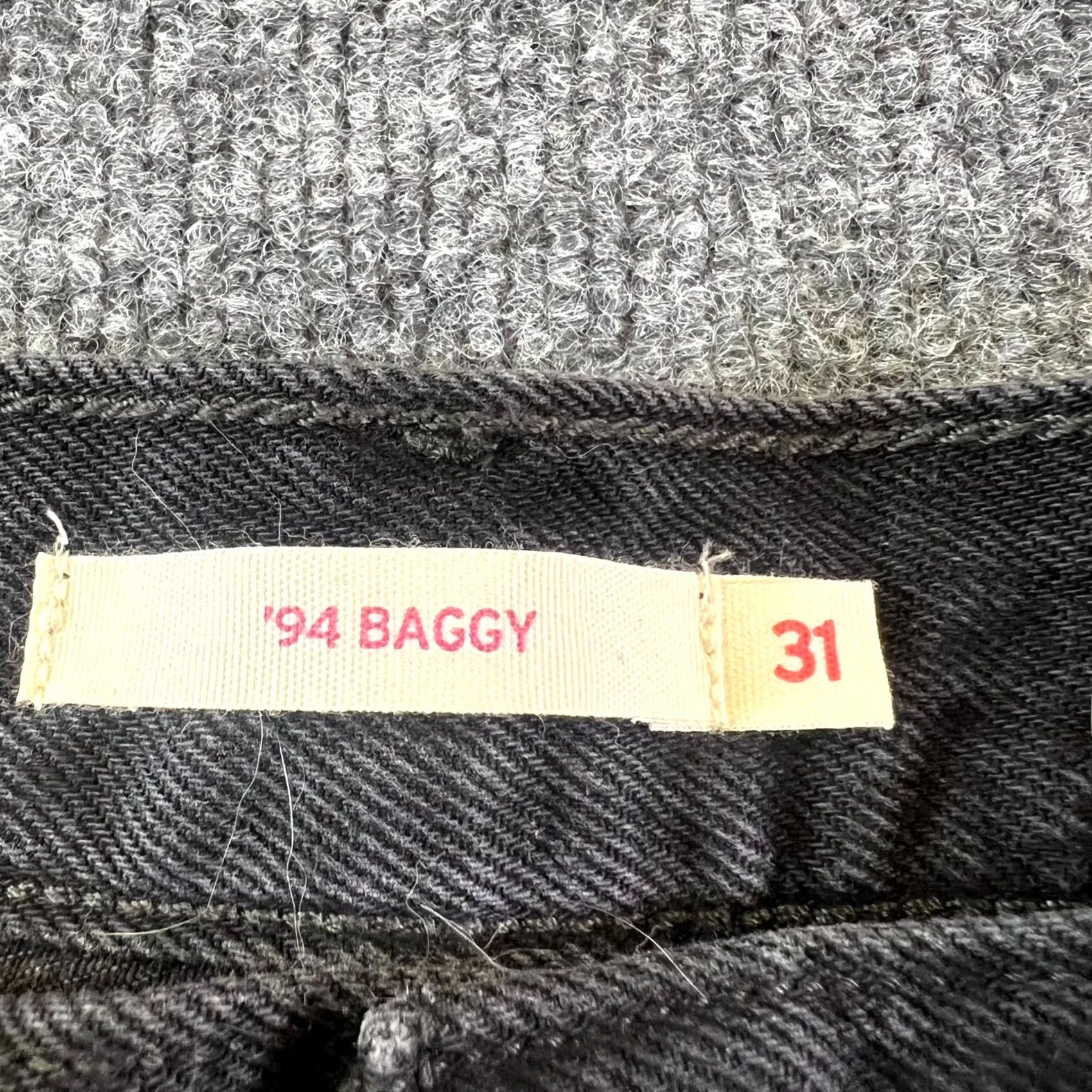 Levi's Levi's Jeans Women's 31 Baggy 94 Gray Denim Cotton Mid Rise Straight Leg Zip Fly Size 24" / US 00 / IT 34 - 6 Thumbnail