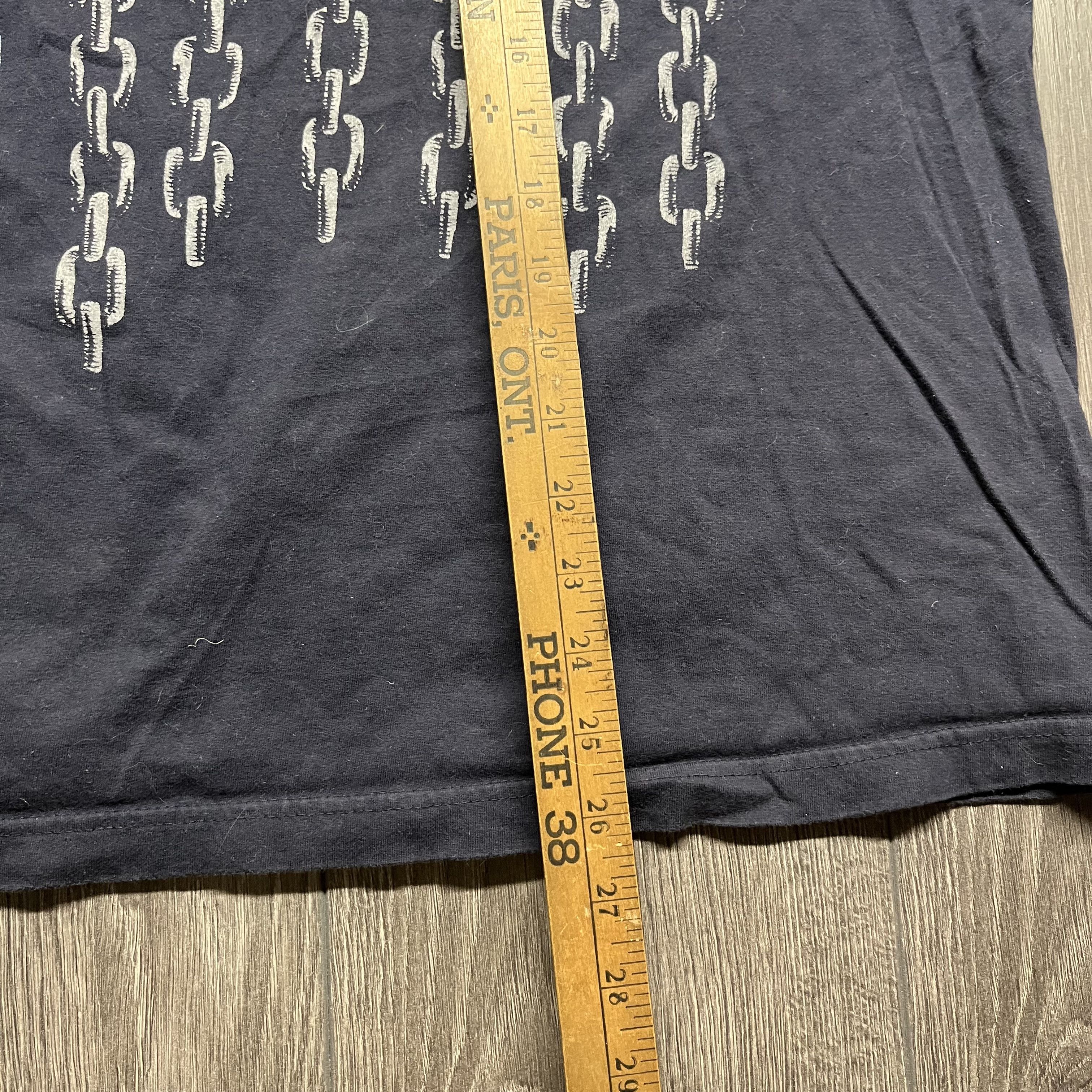 Vintage Vintage Tattoo Ink Y2k Chains Wolf T Shirt Blue Medium Size US M / EU 48-50 / 2 - 7 Thumbnail