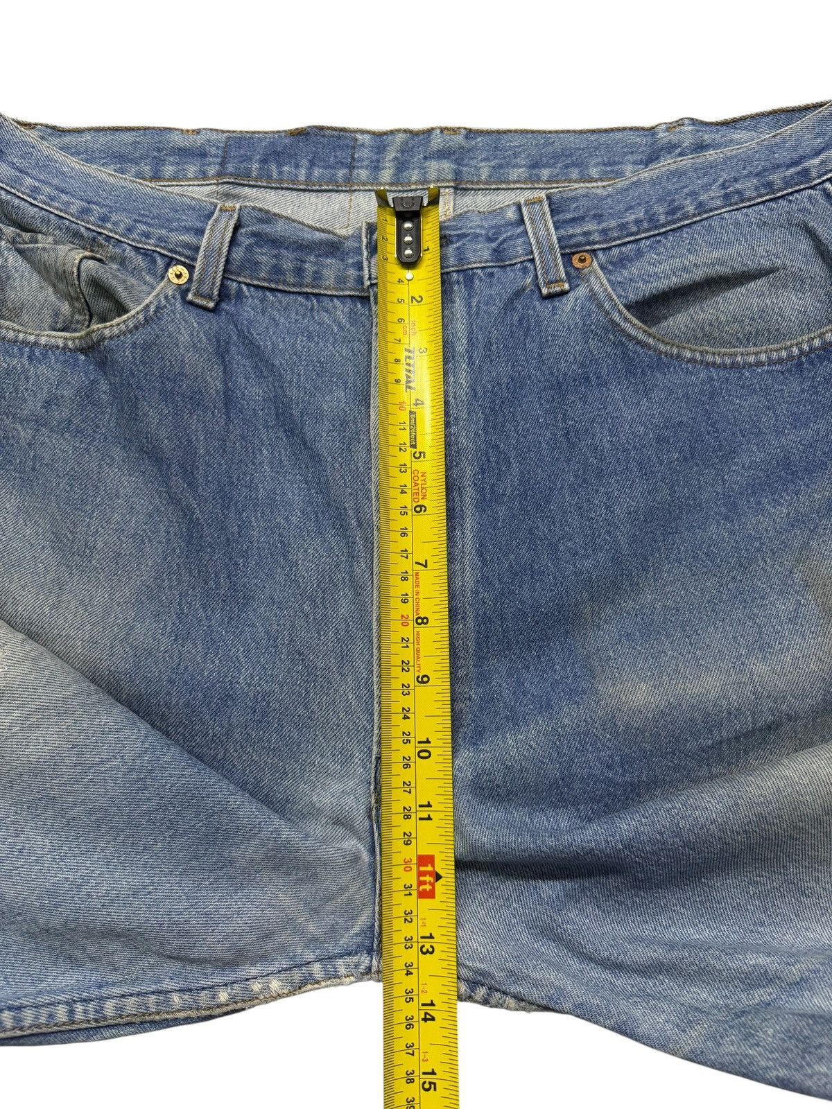Levi's Vintage 90s Levis 501 Made in USA 555 Classic Straight Denim Size US 37 - 16 Thumbnail