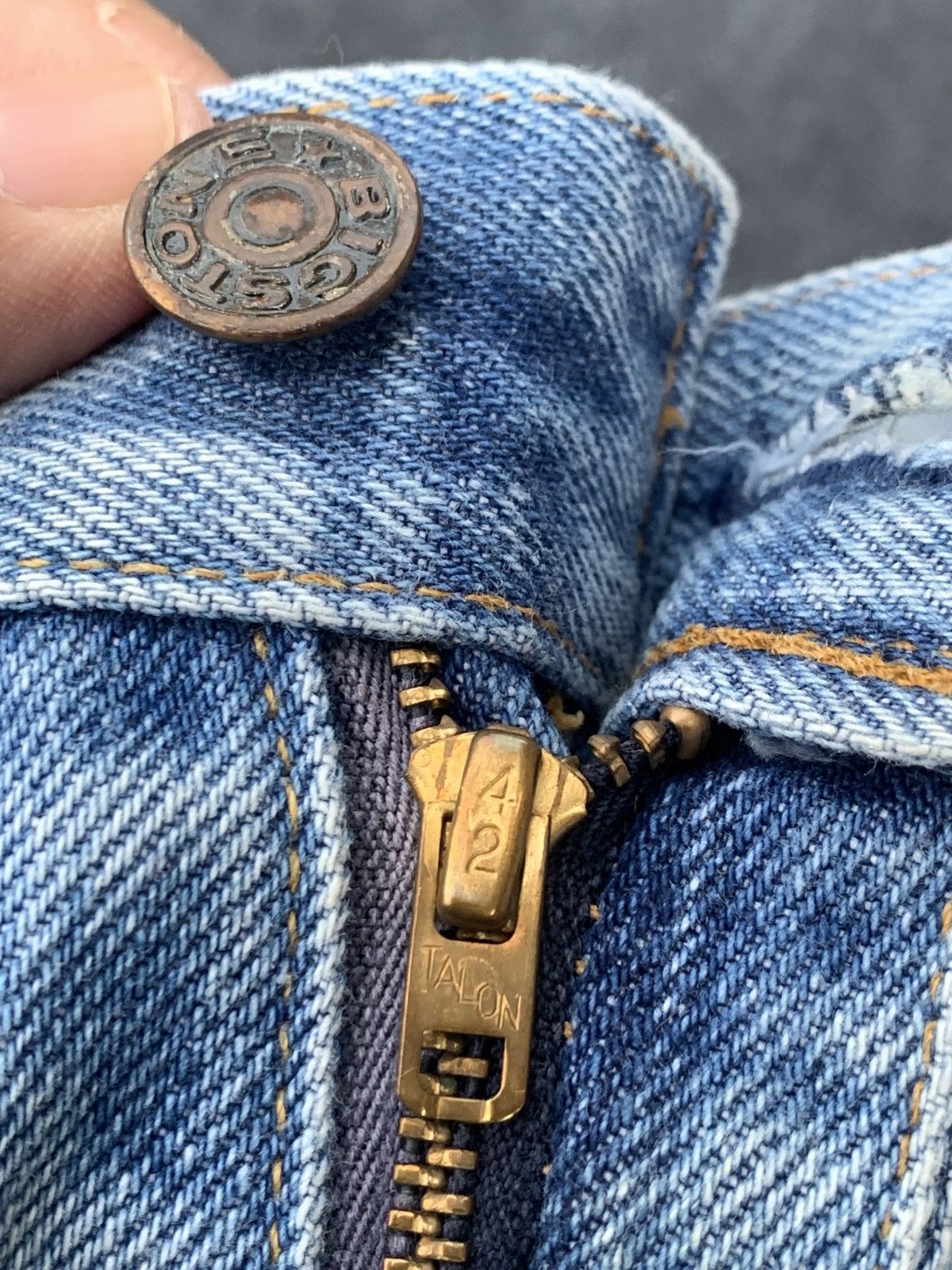 Vintage Vintage 60s Bootcut Big stone.zip talon 42. Size US 30 / EU 46 - 5 Thumbnail