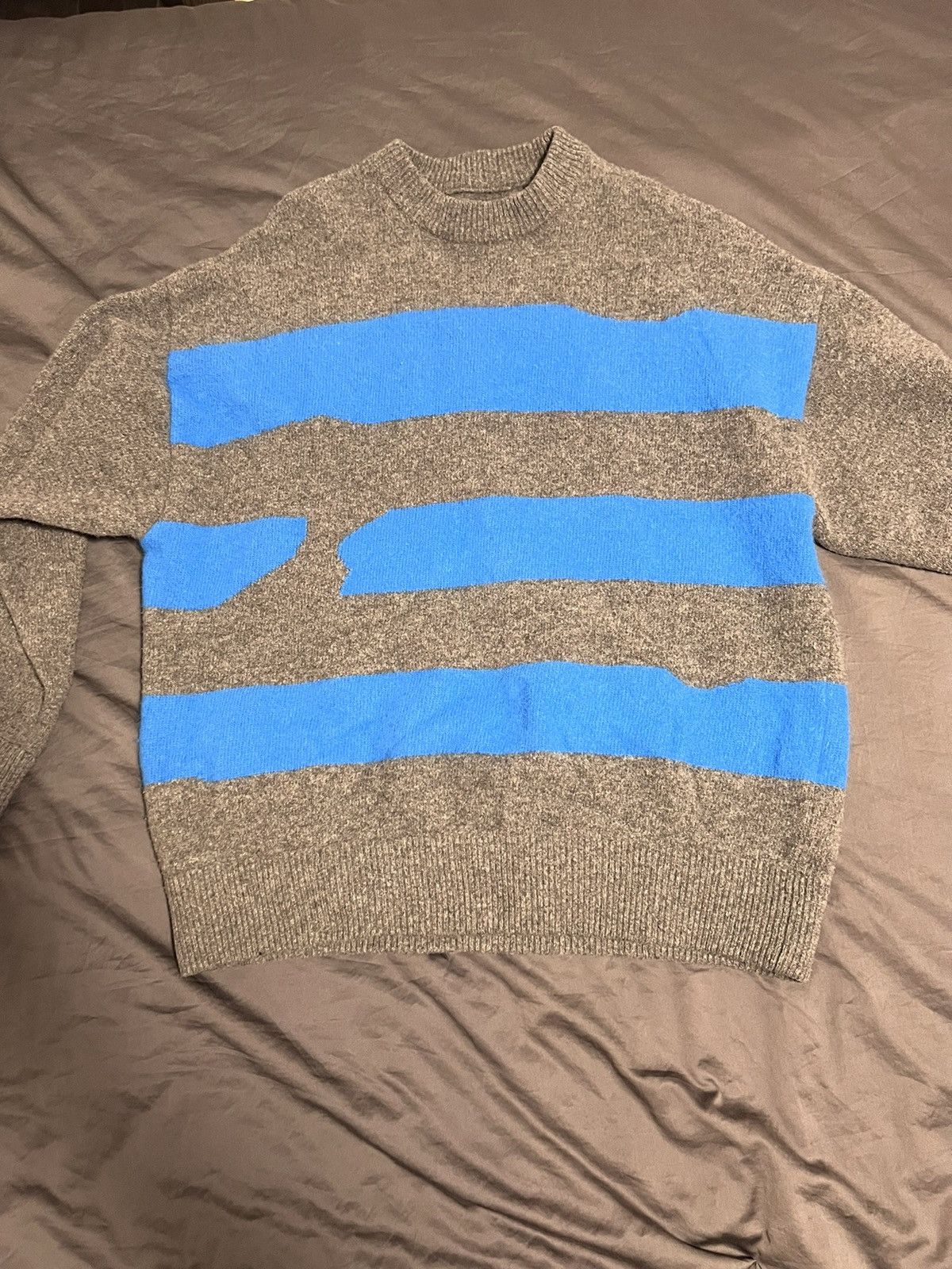 Ader Error Ader Error Grey Stripe Knitwear Size US L / EU 52-54 / 3 - 1 Thumbnail