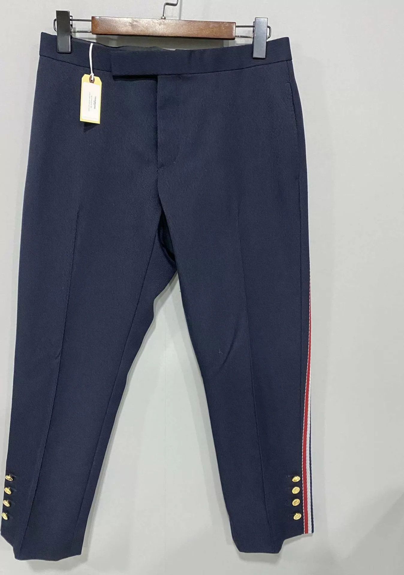 Thom Browne Thom Browne new gold button stripe 1 pants tags Size US 29 - 2 Thumbnail