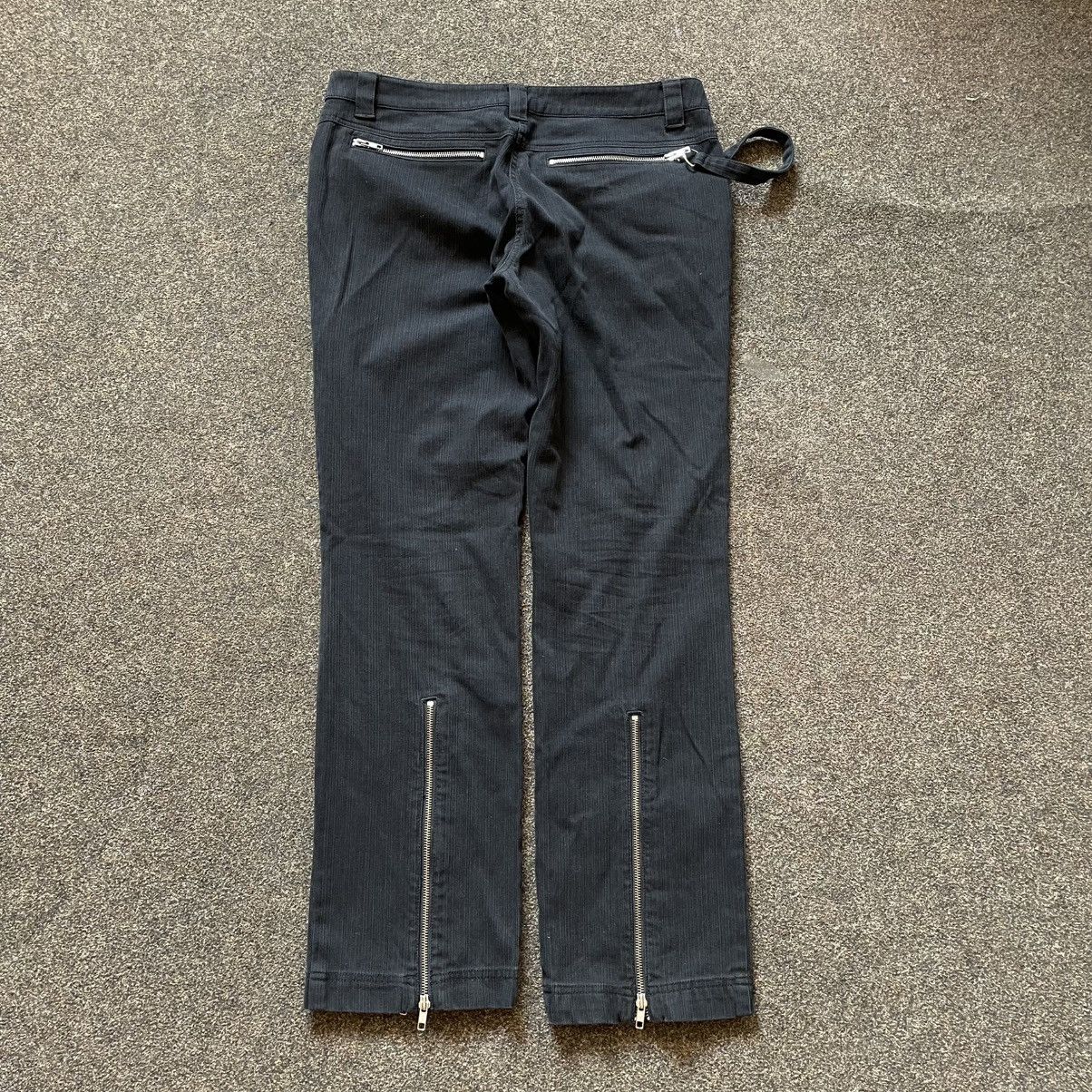 Vintage Y2K Baggy Cargo Pants Multi Pocket Distressed Streetwear Size 32" / US 10 / IT 46 - 2 Thumbnail