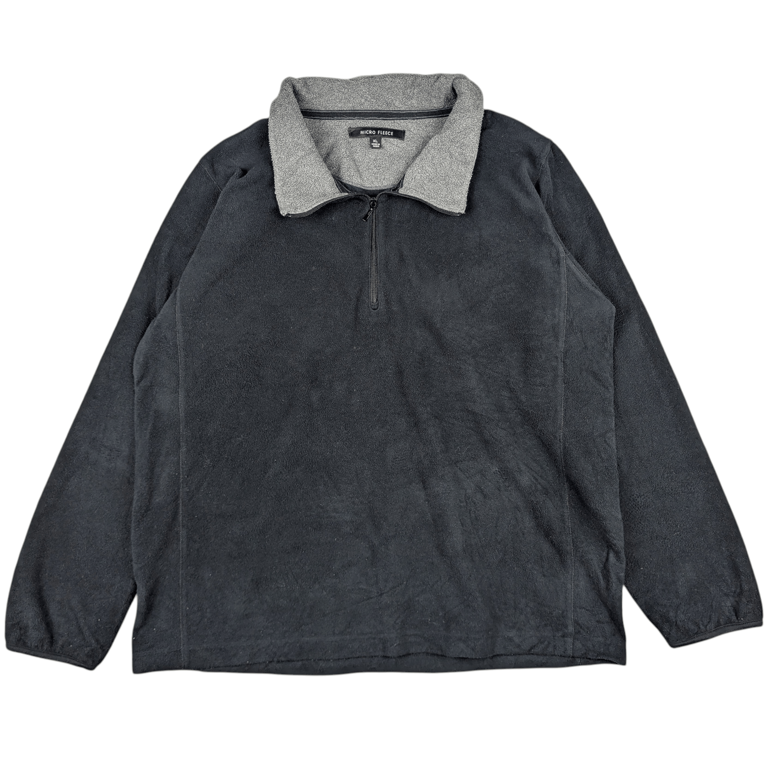 Uniqlo UNIQLO Dark Blue Micro Fleece Sweatshirts Pullover Size US L / EU 52-54 / 3 - 3 Thumbnail