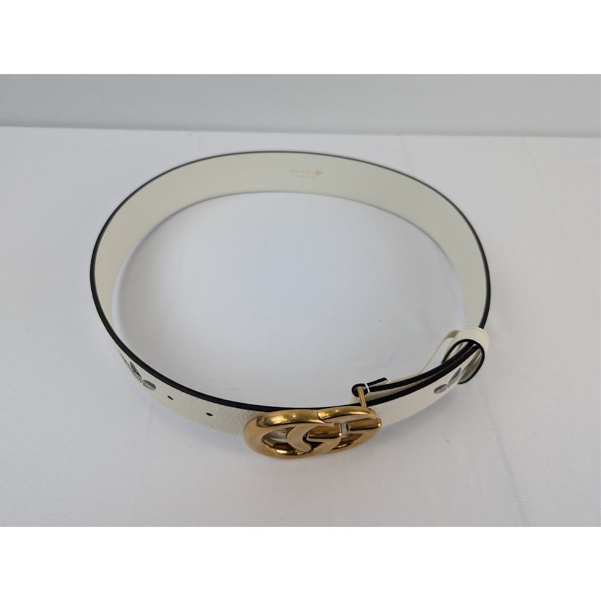 Adidas × Gucci o1rshd1 Size: 75 / M Belt W.40 GG Mar in Cream Size 30 - 3 Thumbnail