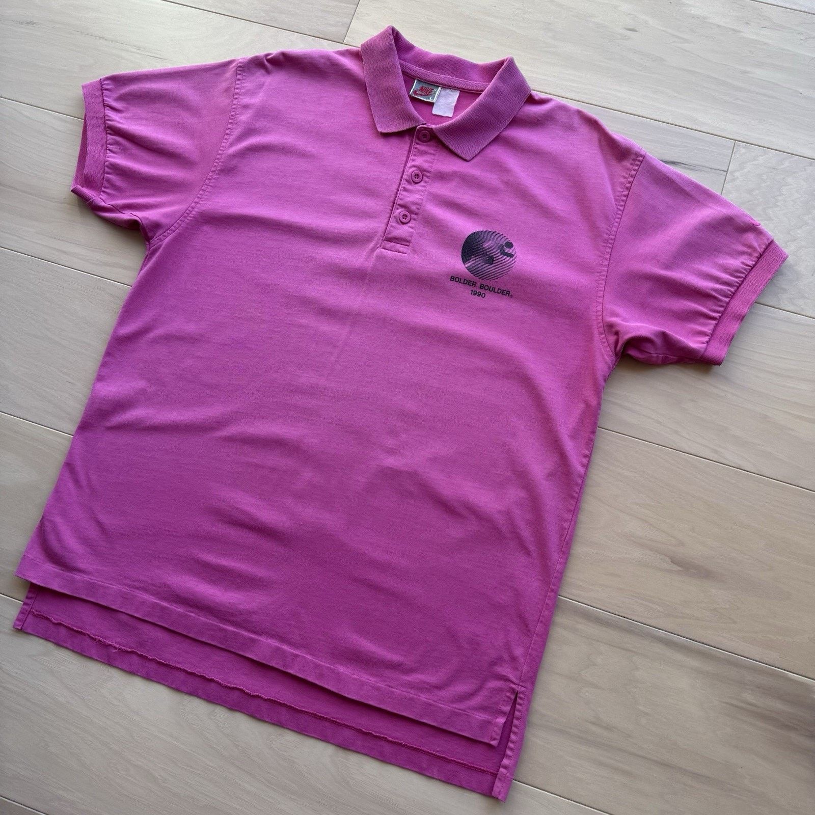 Nike Vintage Nike Polo Shirt L Pink 90s Boulder Boulder Memorial Size US L / EU 52-54 / 3 - 7 Thumbnail
