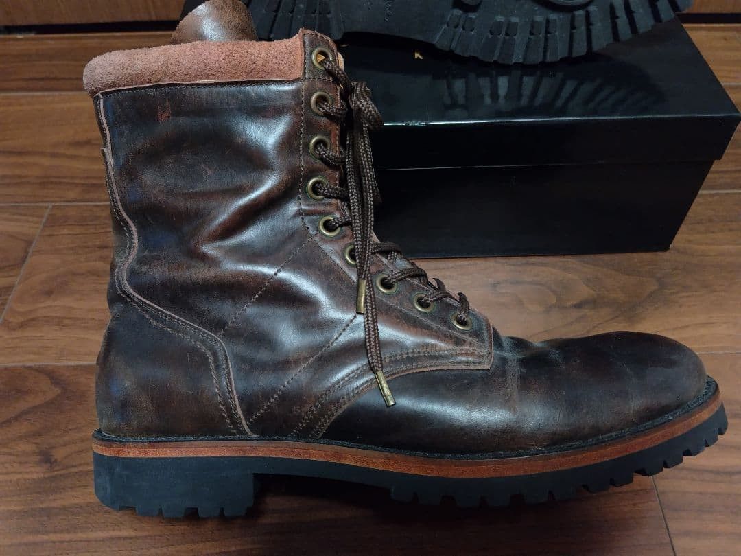 Number (N)ine AW08 "My Own Private Portland" Archive Leather Boots Size US 9 / EU 42 - 9 Thumbnail