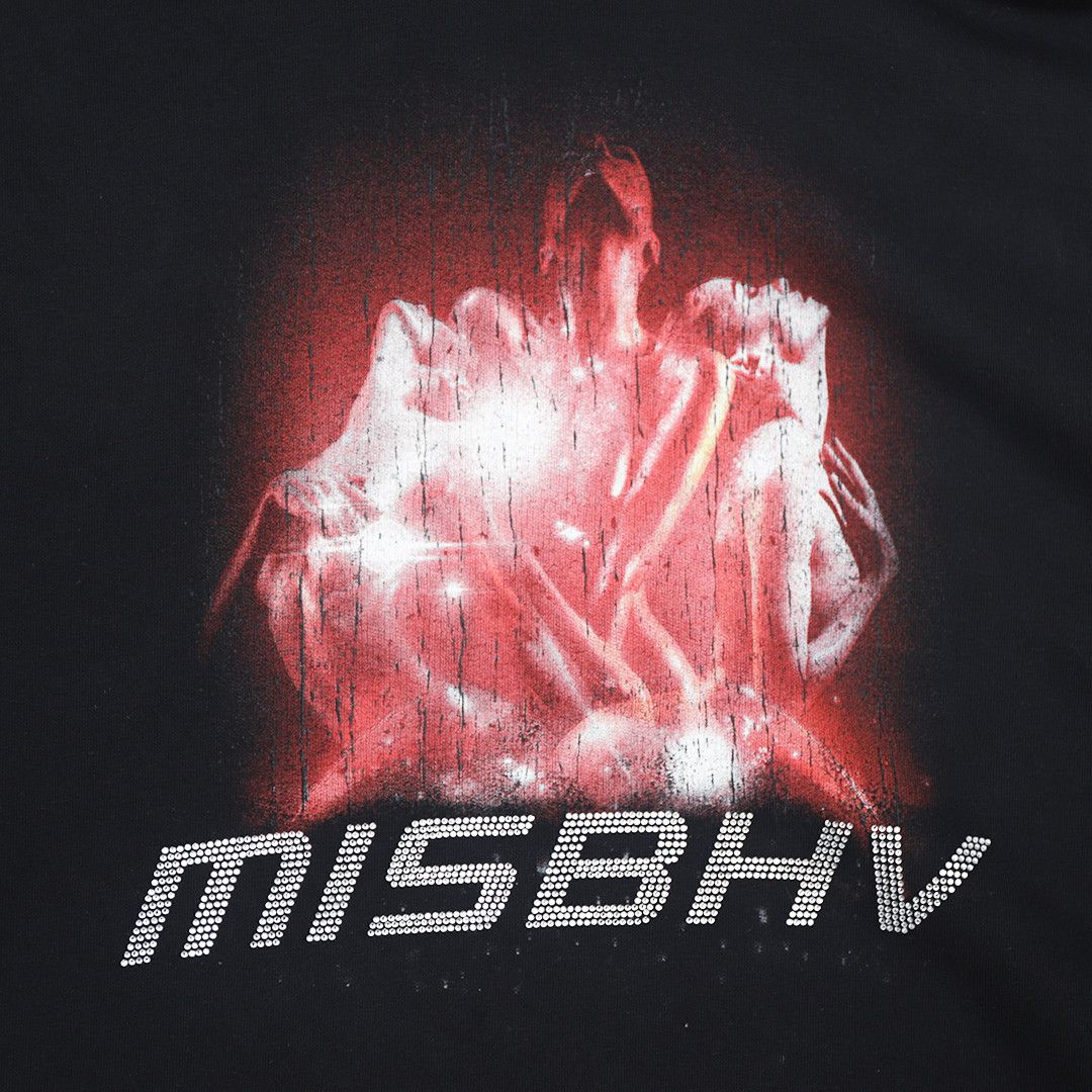 Misbhv Black Rhinestone Hoodie Size US XL / EU 56 / 4 - 2 Thumbnail