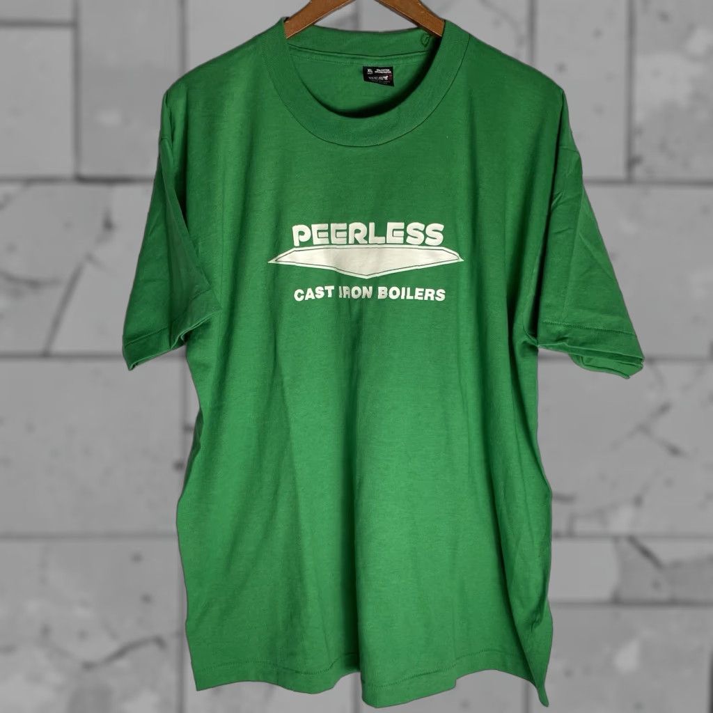 Vintage VINTAGE Best USA Graphic T-Shirt Men XL Green Cotton 90s Single Stitch Size US XL / EU 56 / 4 - 1 Thumbnail