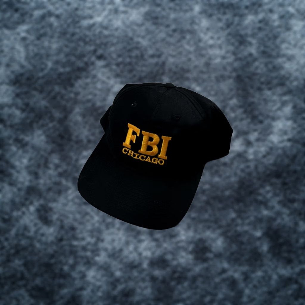 Vintage VINTAGE FBI Chicago Snapback Hat Cap Black One Size Size ONE SIZE - 1 Thumbnail
