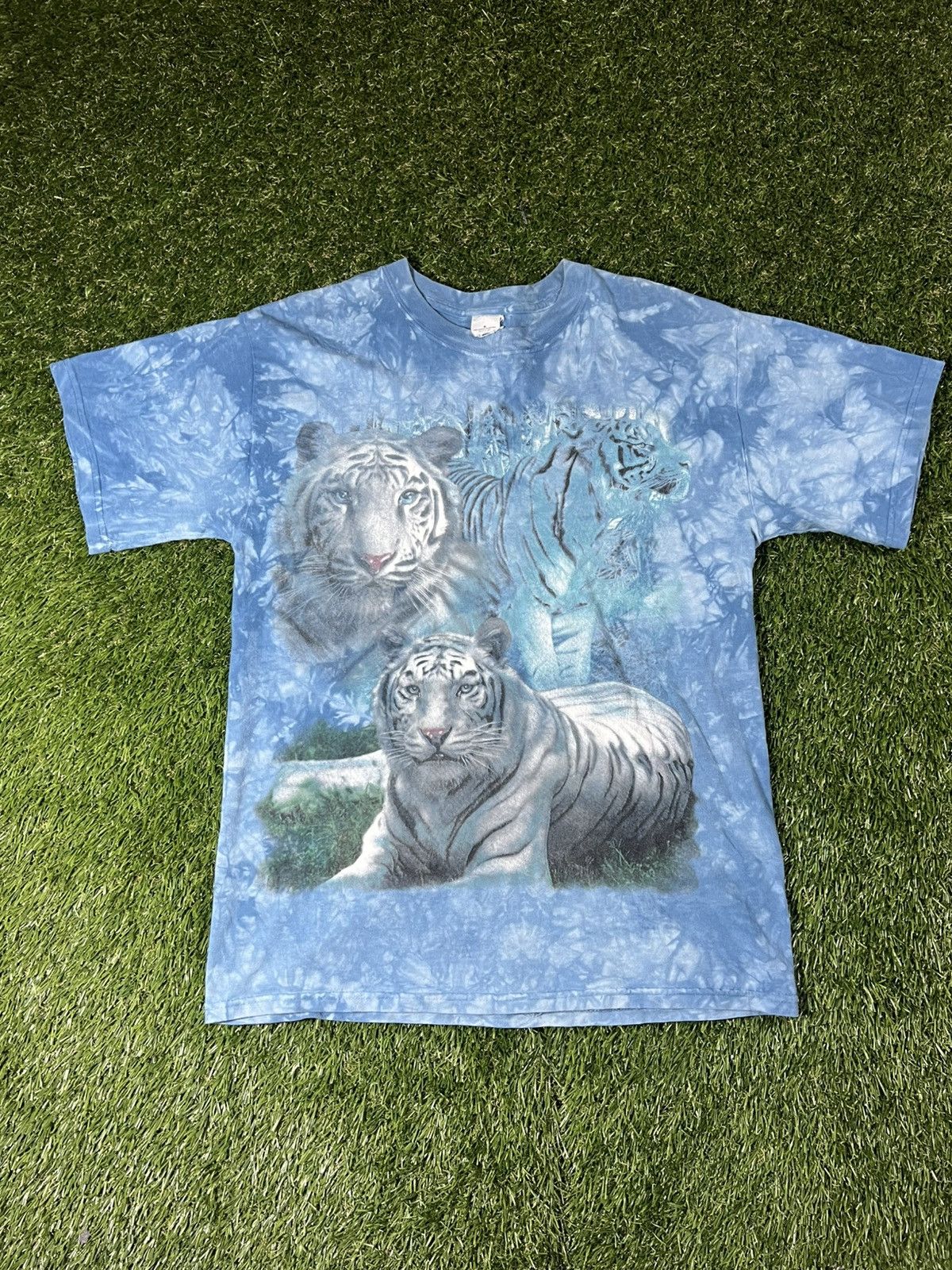 Habitat Vintage Y2K Tye Dyed Siberian Tiger Animal Nature Tee Size US M / EU 48-50 / 2 - 1 Thumbnail