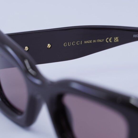 Gucci 🕶️ New Gucci GG1827S 004 Sunglasses - Shiny Brown Frame Size ONE SIZE - 7 Thumbnail