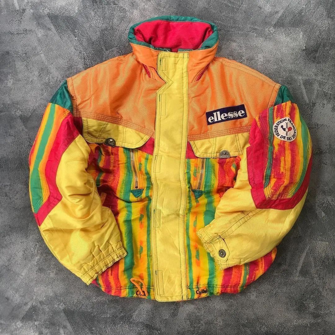 image of Ellesse Jacket VTG Color Block Ellese By Goldwind, Men's (Size 2XL)