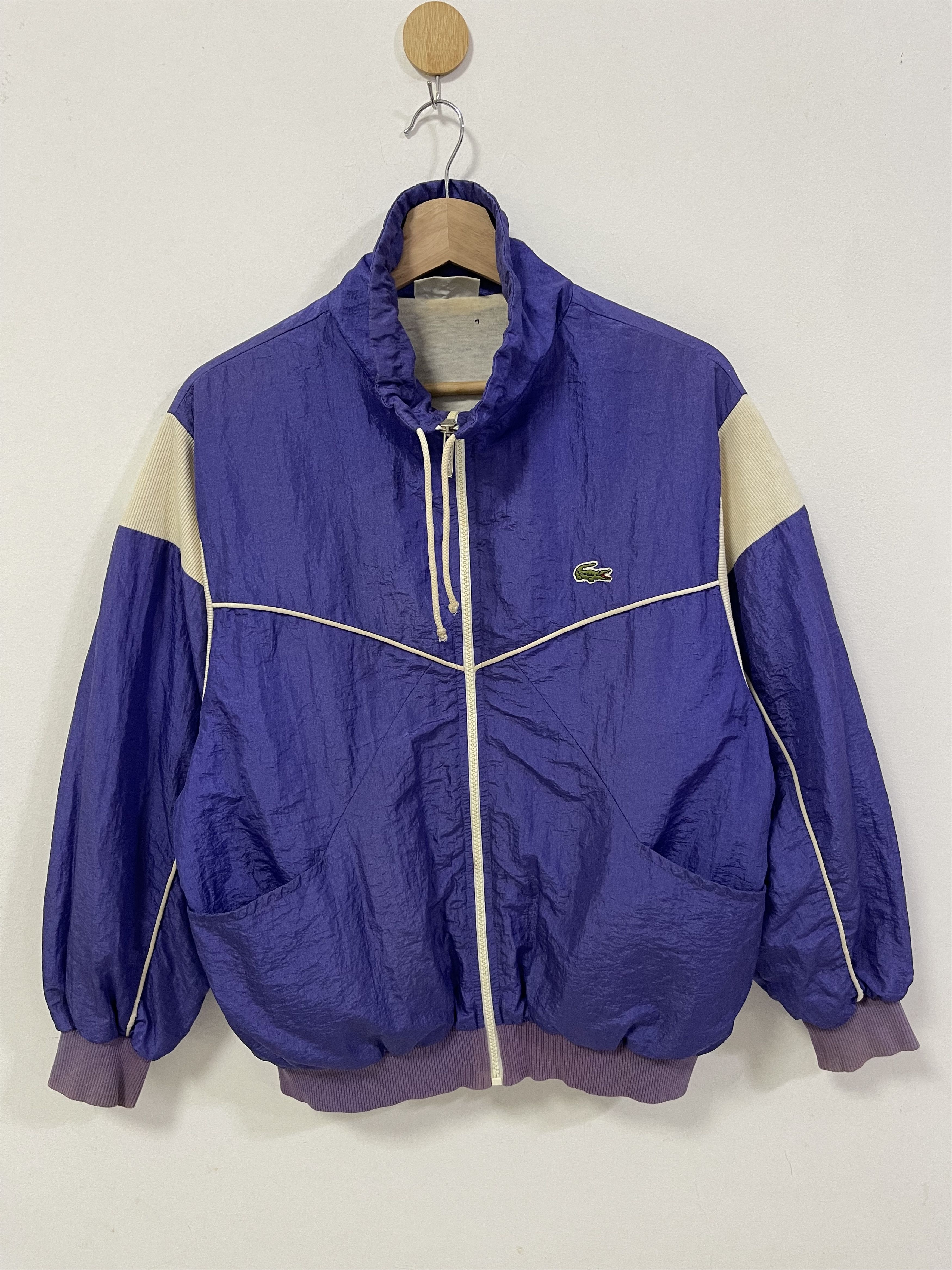 Vintage 90s Lacoste Mini Logo Embroidery Zipper Jacket