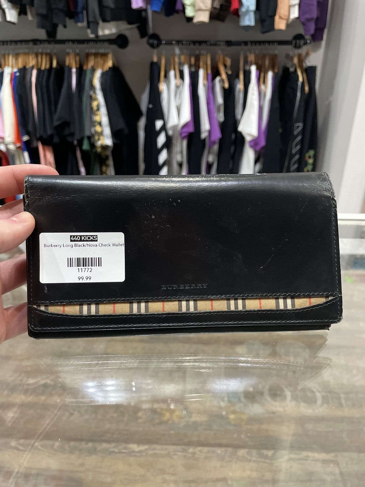 Burberry Burberry Long Black Nova Check Wallet Size ONE SIZE - 1 Thumbnail