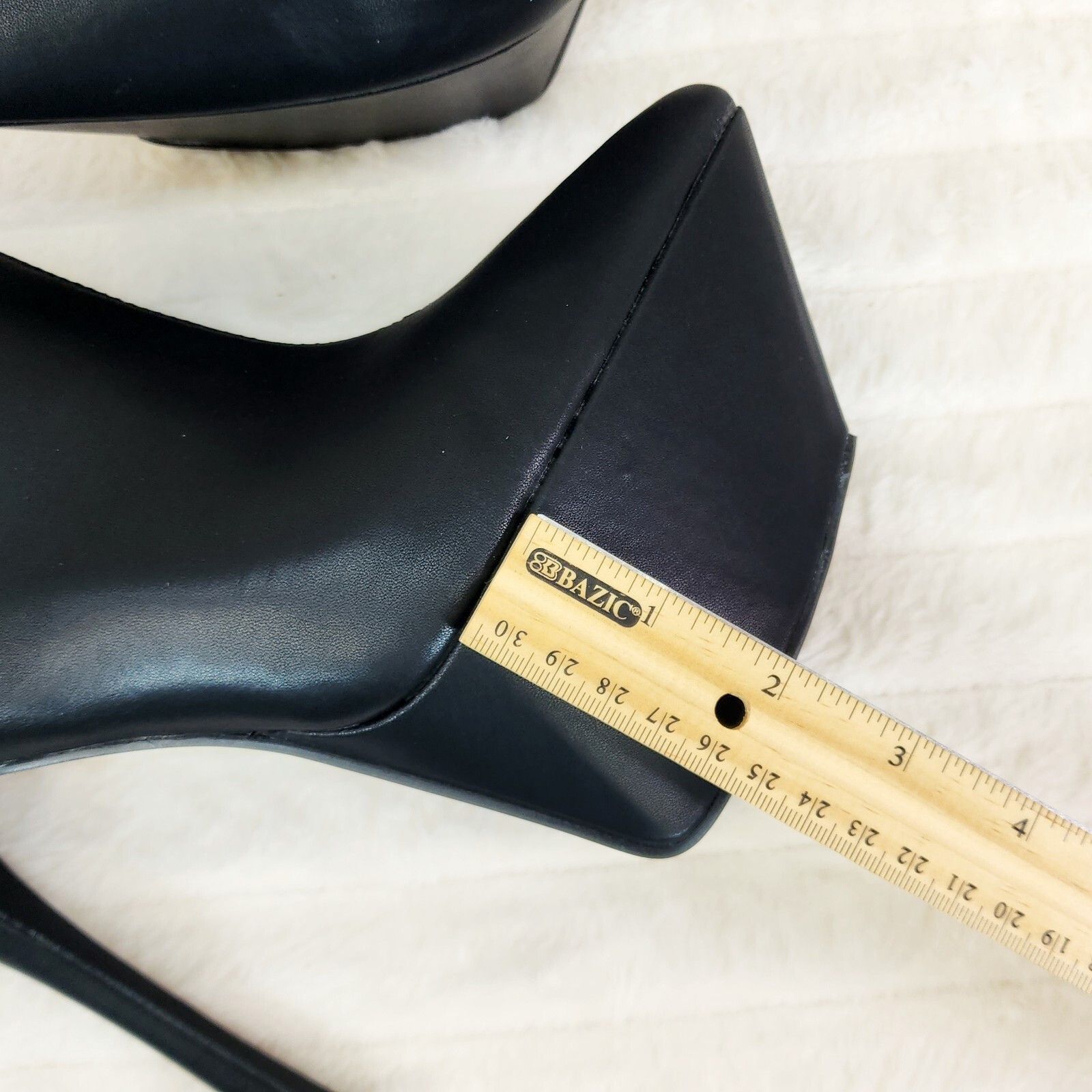 Other Kinder Pointy Toe Platform Stiletto Heel Ankle Boots Black V Size US 10 / IT 40 - 2 Thumbnail