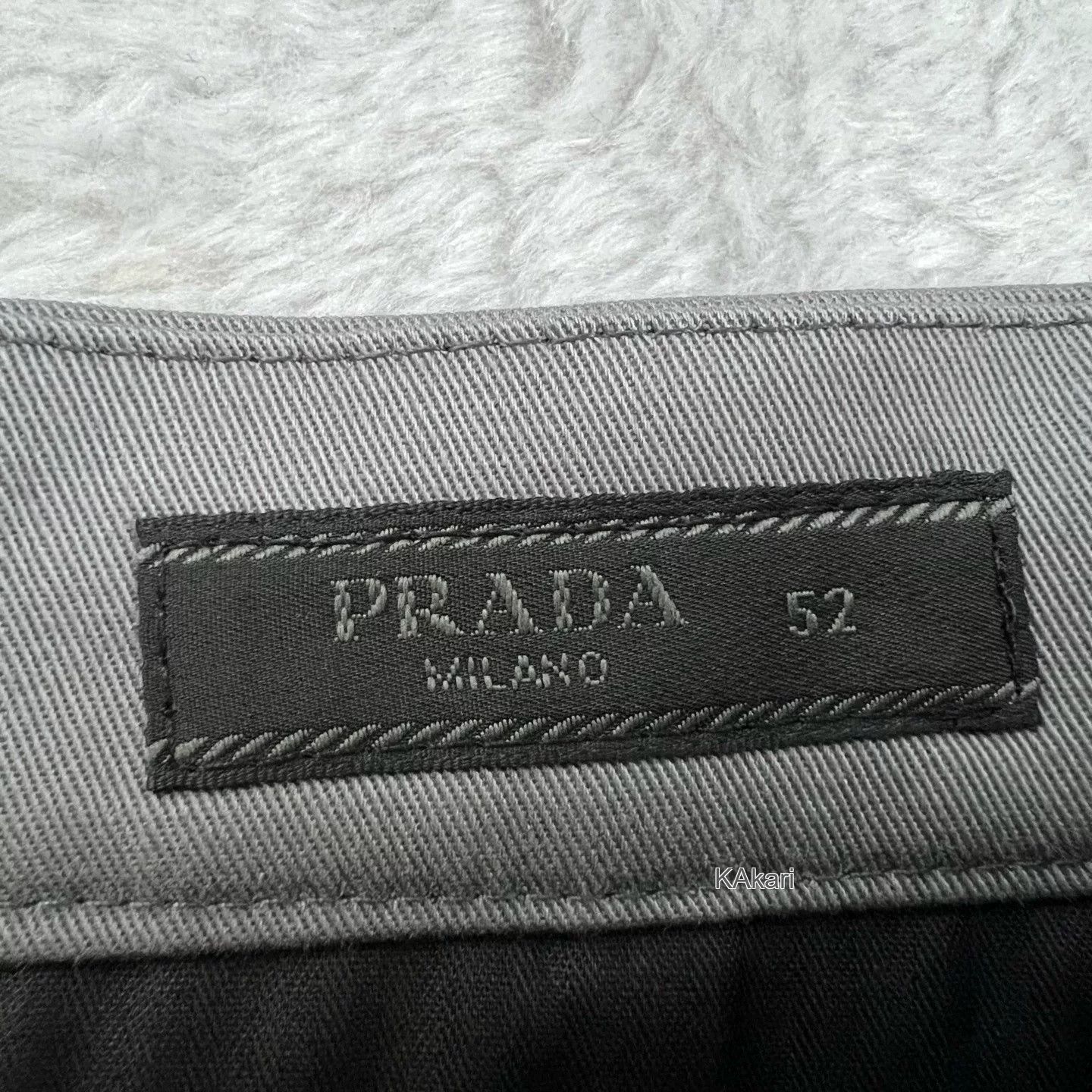 Prada Prada Gray Triangle Logo Shorts Size US 35 - 4 Thumbnail