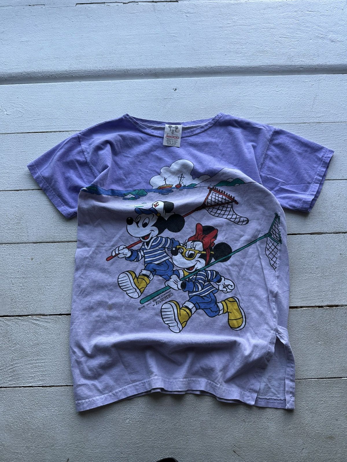 Disney 90s🚨RARE WALD DISNEY MICKEY MOUSE BIG LOGO MADE IN ITALY Size S / US 4 / IT 40 - 1 Thumbnail